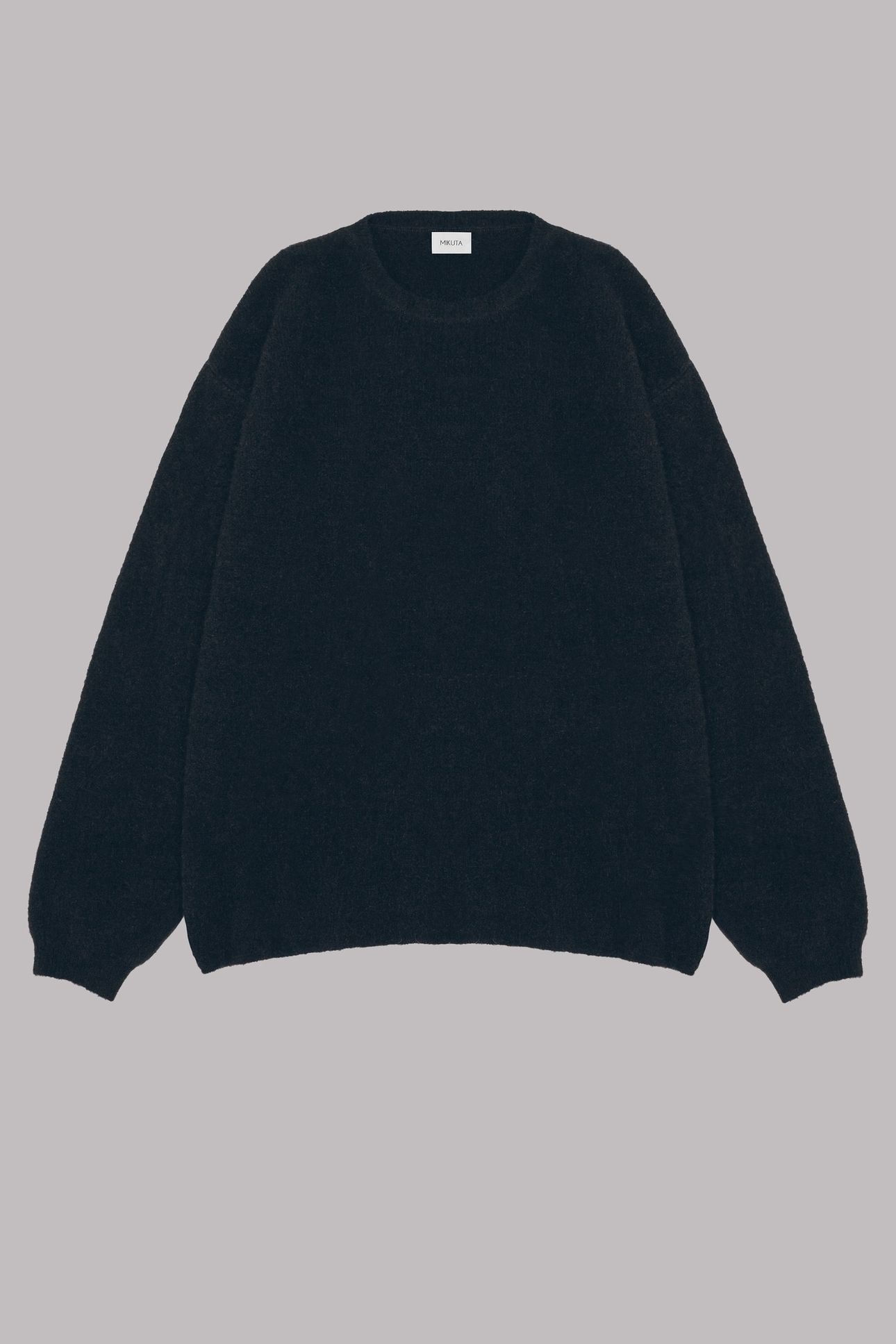 THE BLACK OVERSIZED KNITTED SWEATER BLACK 3