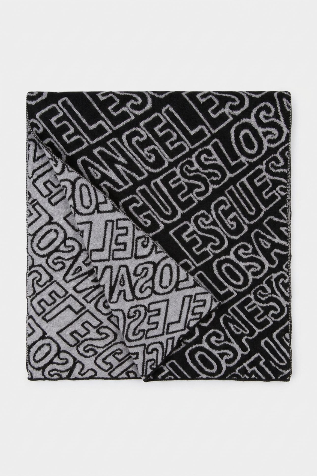 ALLOVER SCARF AO JACQ LA BLACK/GRE 1