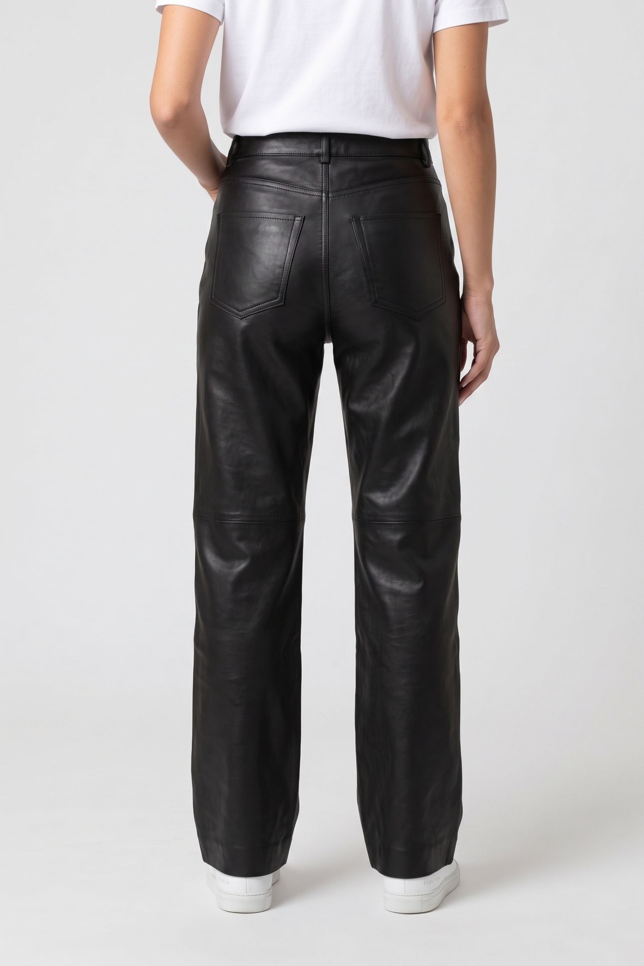 ES TOLEDO LEATHER TROUSERS BLACK 2