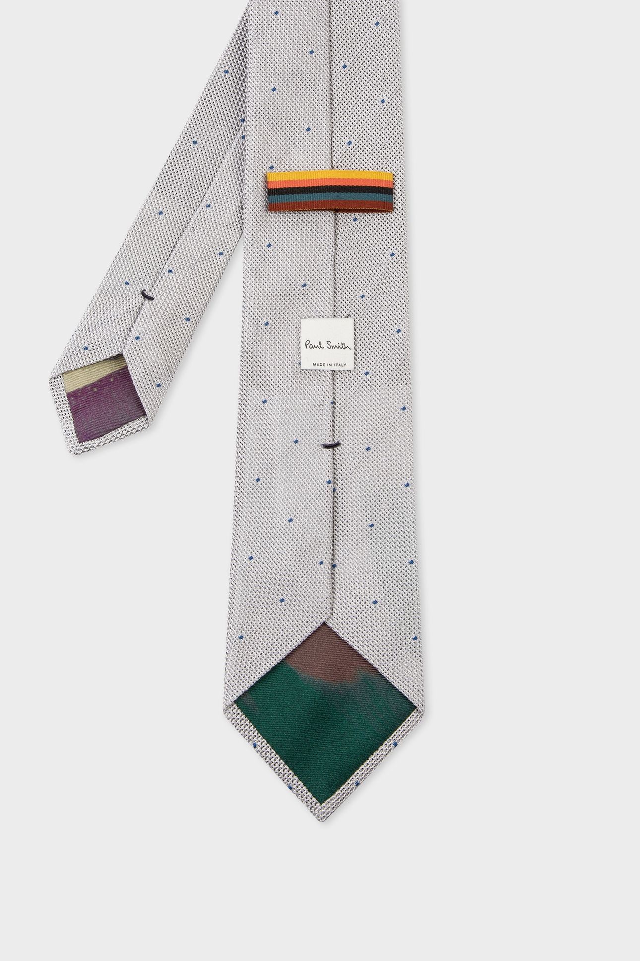 MEN TIE SMALL DOTS GREY 2
