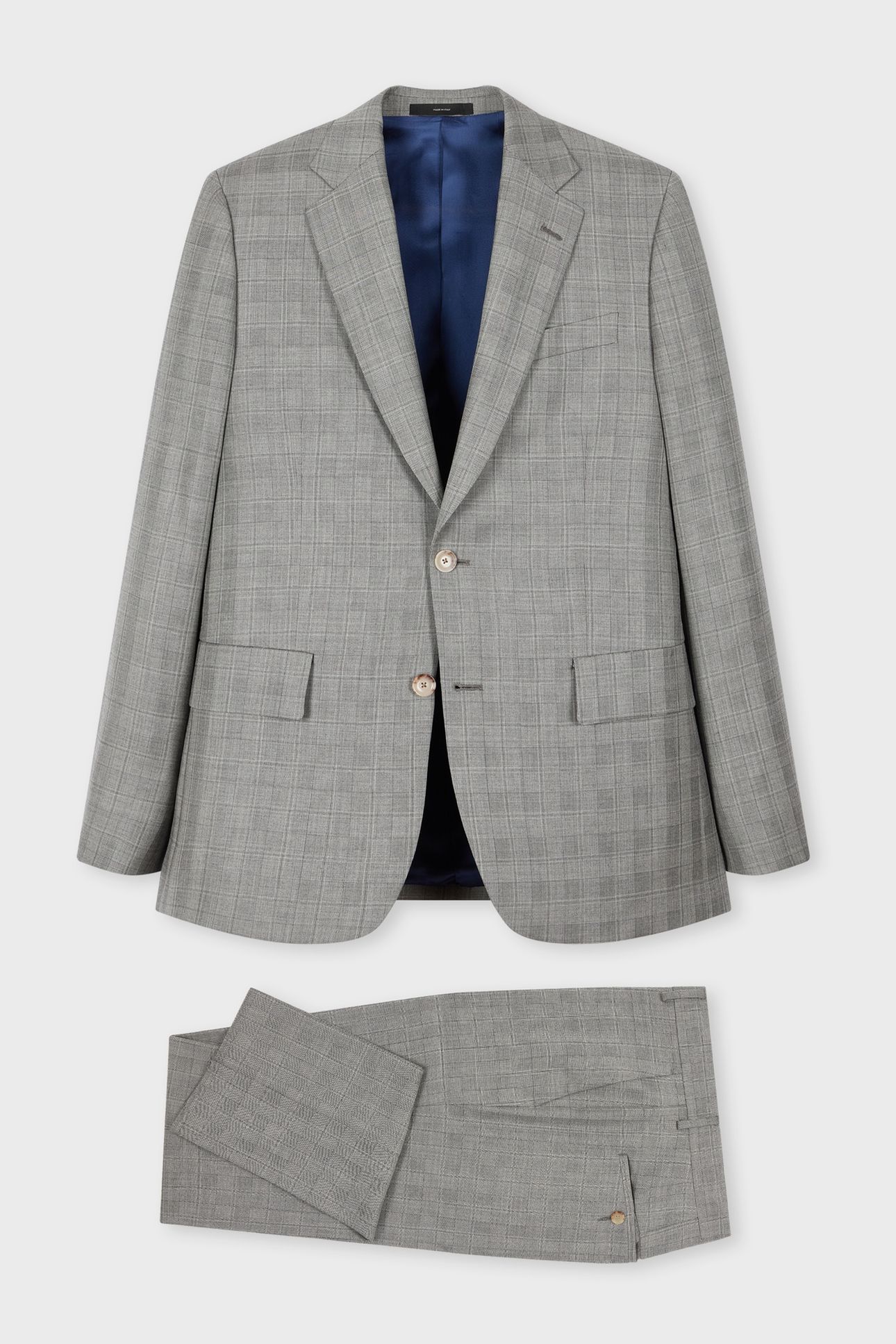 MENS TAILORED FIT 2 BUTTON SUIT GREY 5