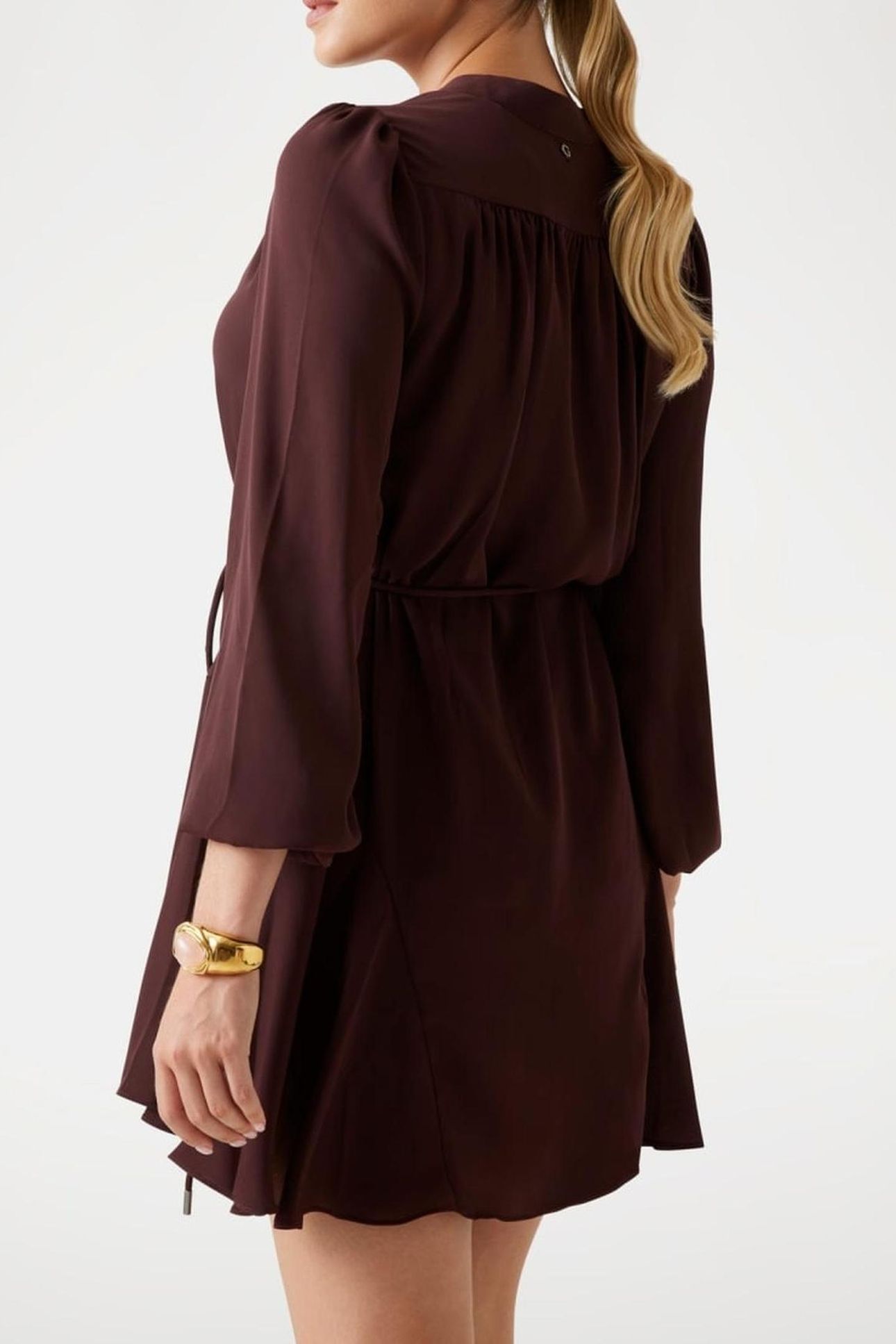 LS WANDA FLARE DRESS PURE CHOCO 3