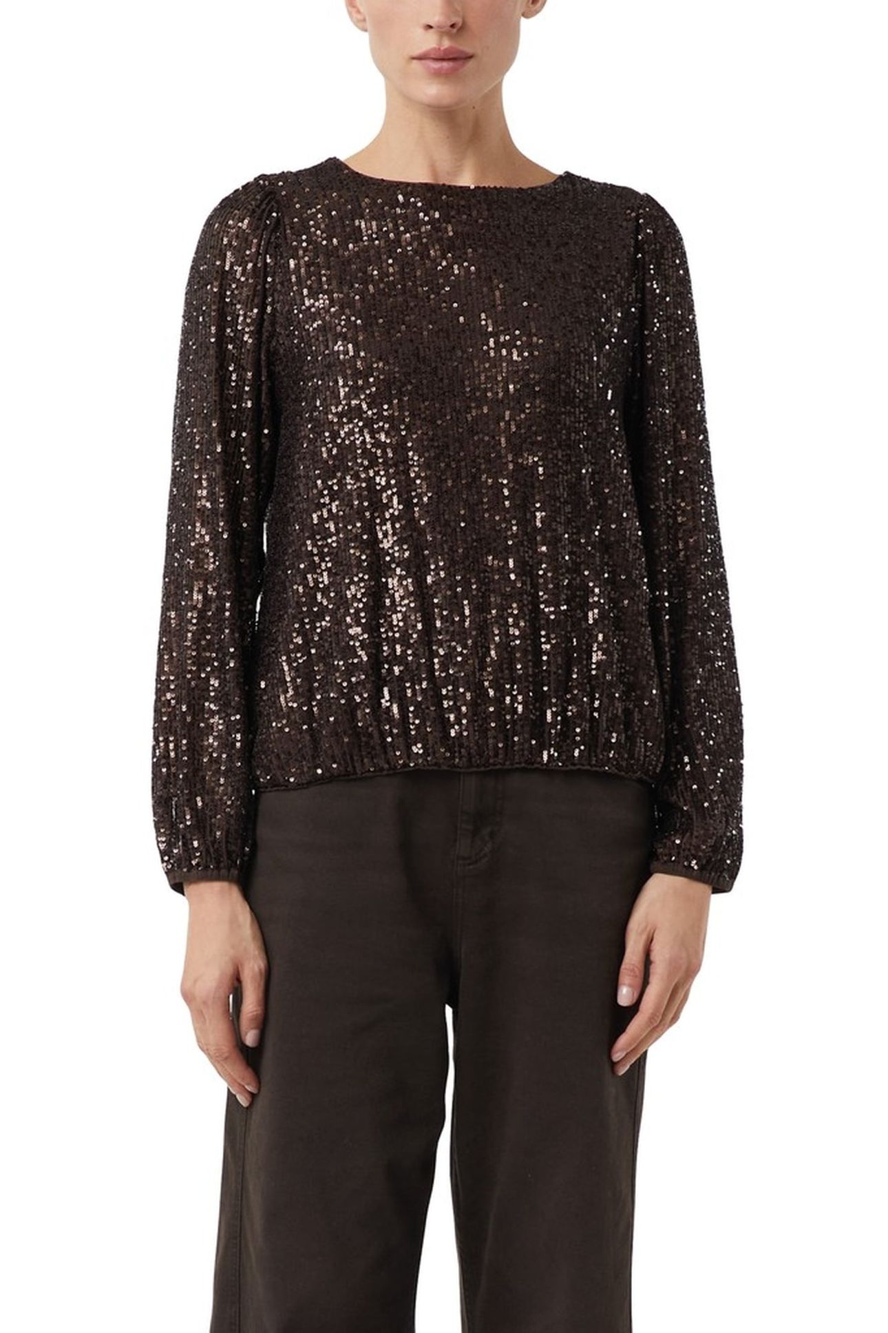 COMMA BLOUSES BROWN 1