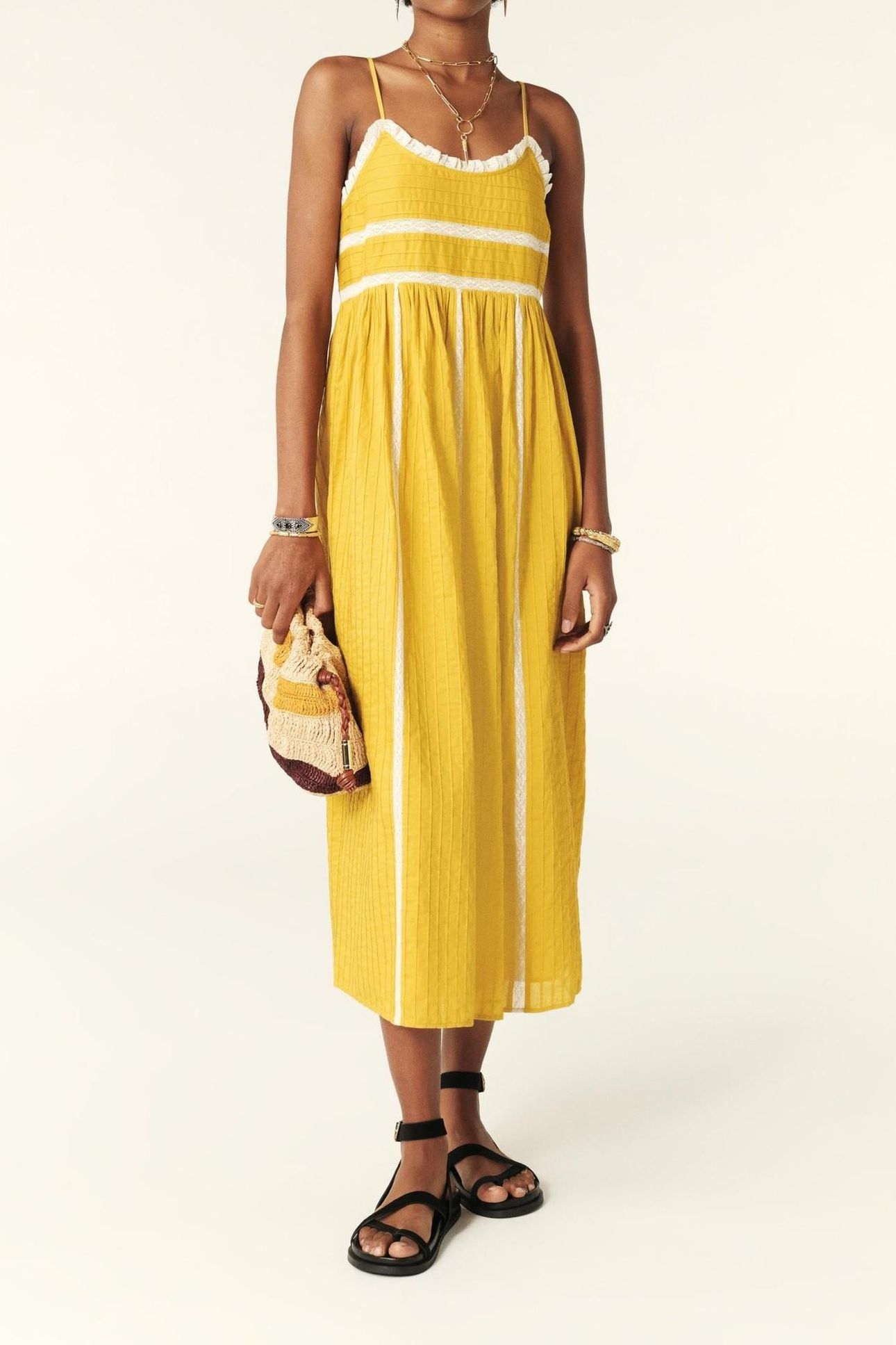MID-LENGTH DRESS JAUNE 1