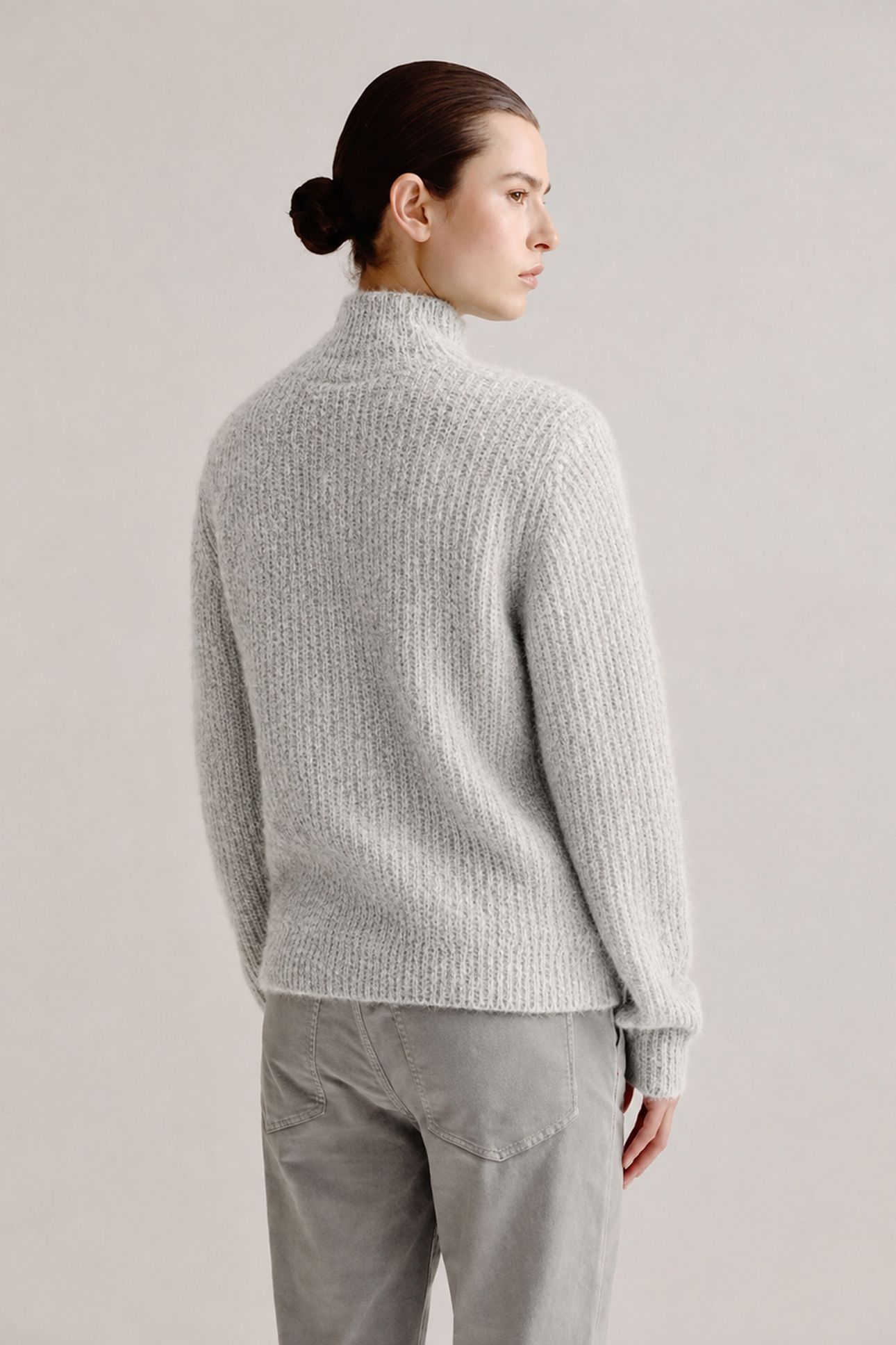 AURORA SWEATER LIGHT GREY MELANGE 3