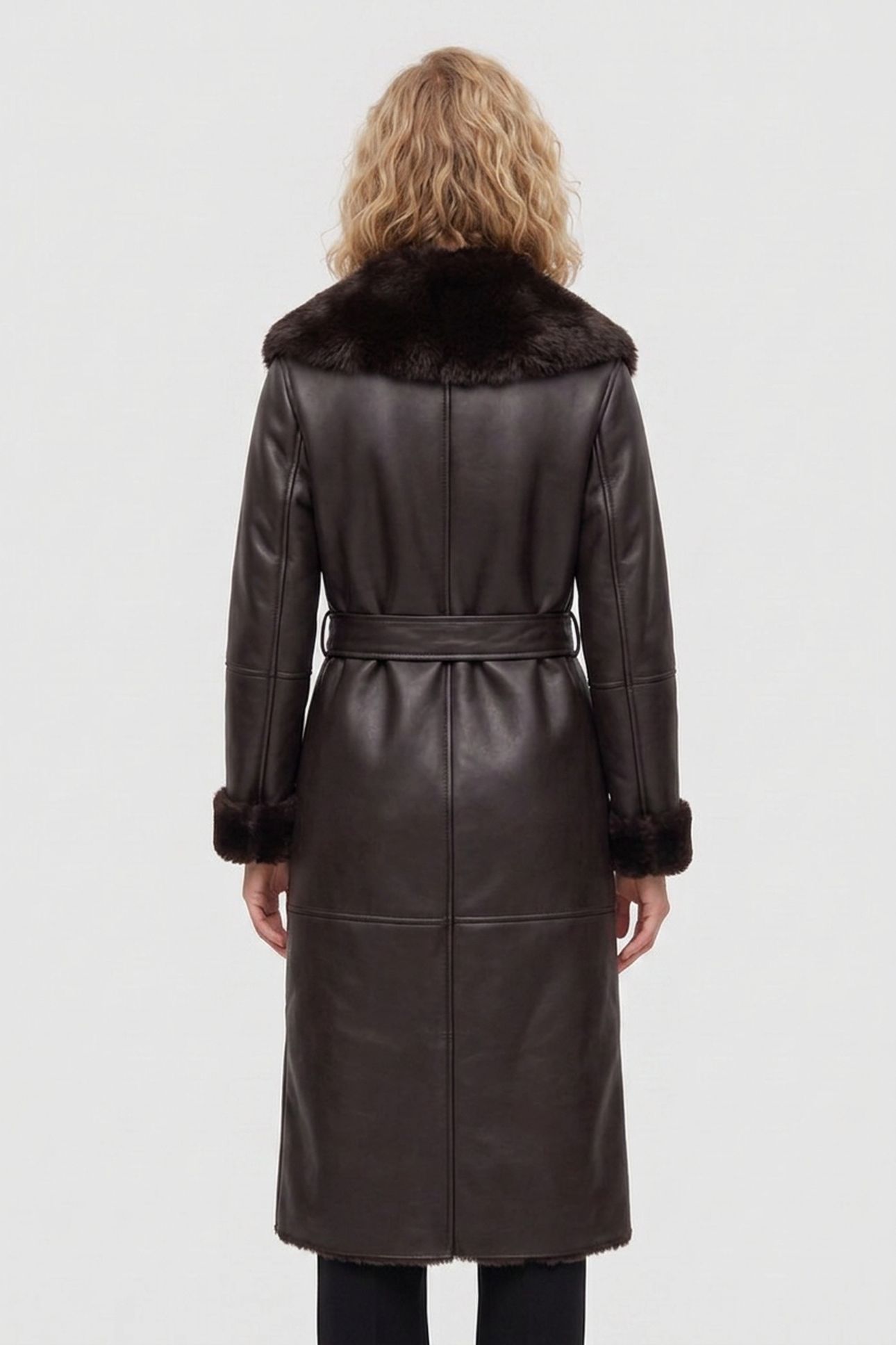 ZOEY FAUX LEATHER CO CHOCOLATE BROWNIE 2