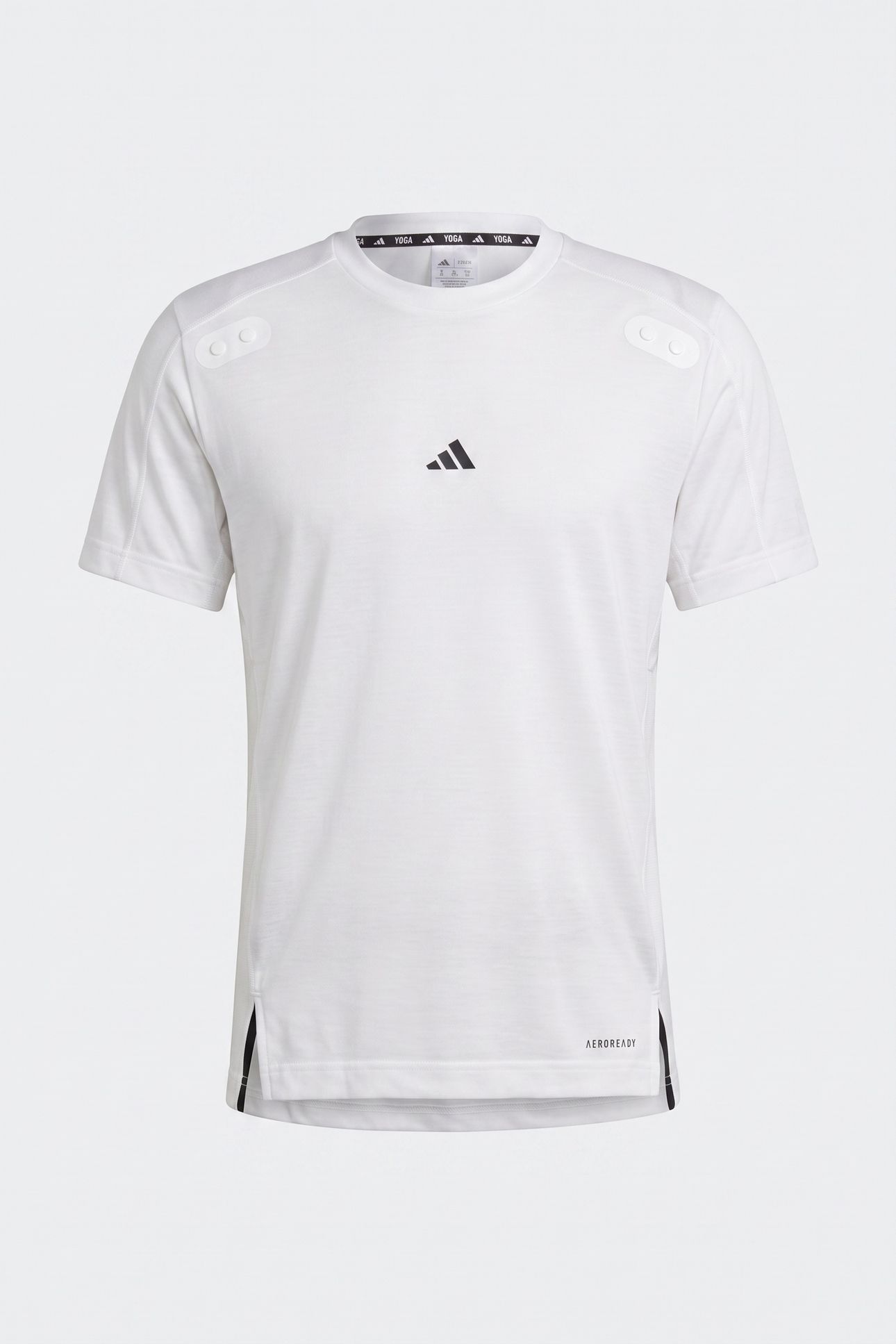 UNISEX PERFORMANCE YOGA PREMIUM TRAINING T-SHIRT WHITE 6