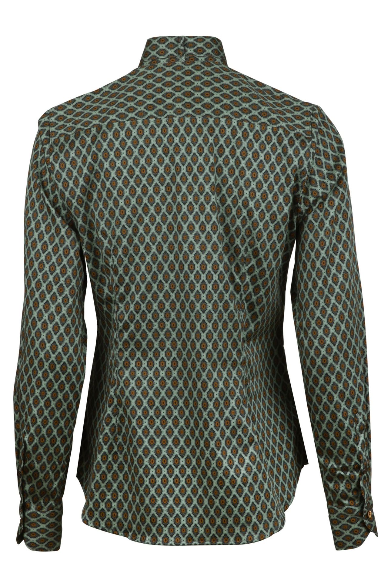 DILBA BLOUSE GREEN PATTERN 2