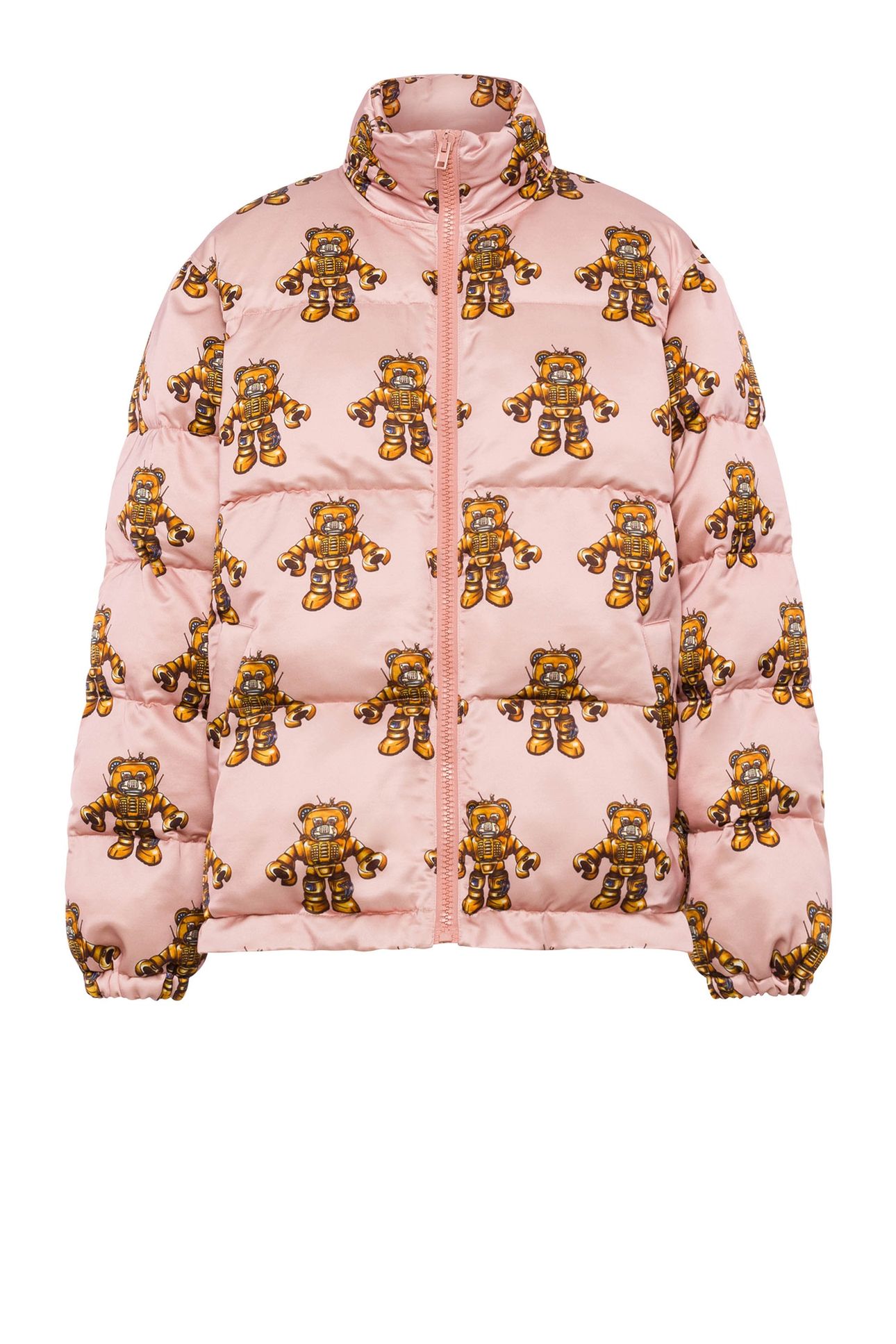 VISCOSE AND WOOL DOWN JACKET ROBOT BEAR PINK 3