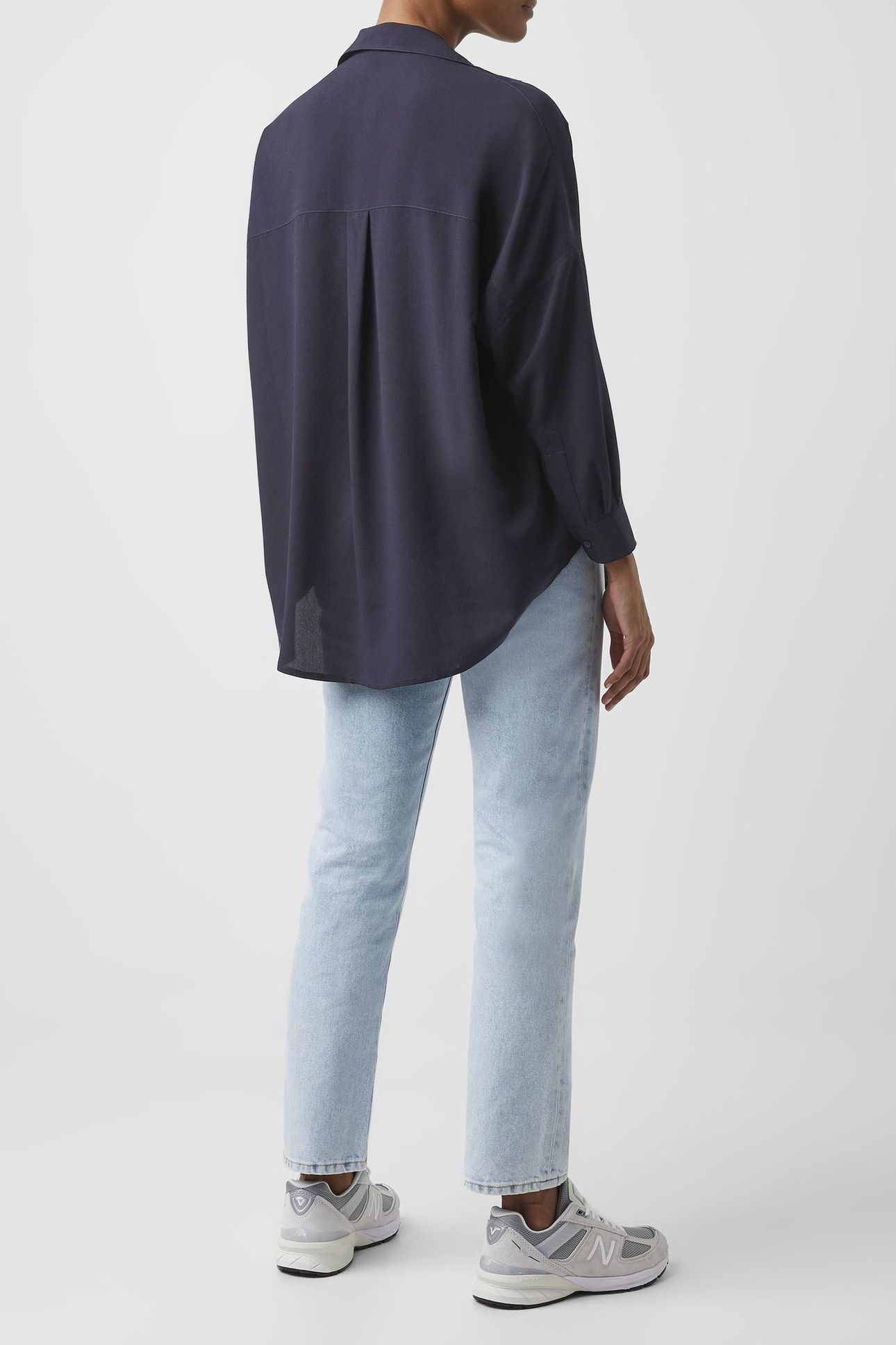 RHODES RECYCLED CREPE POPOVER UTILITY BLUE UTILITY BLUE 2