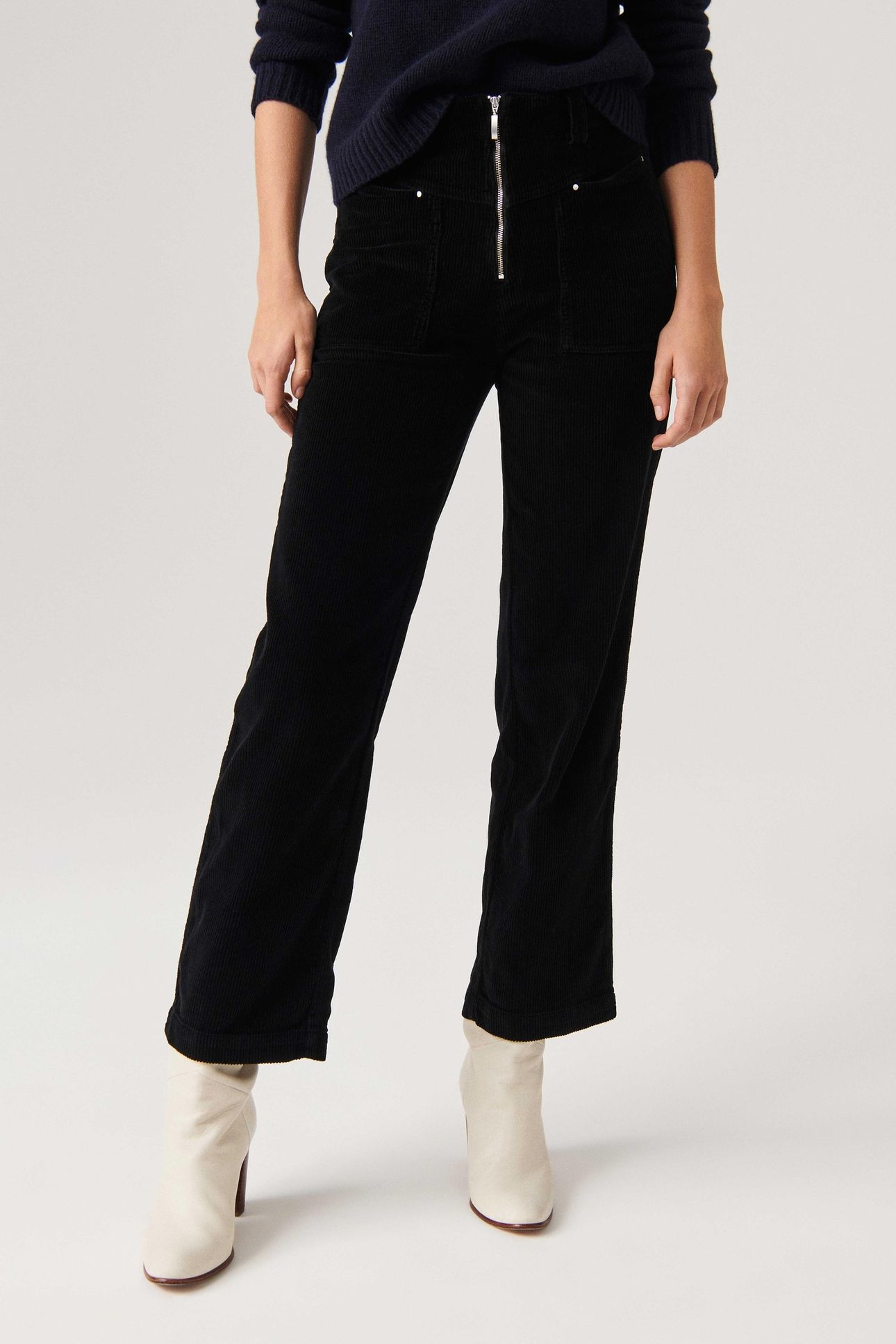 FLARE TROUSERS BLACK 1