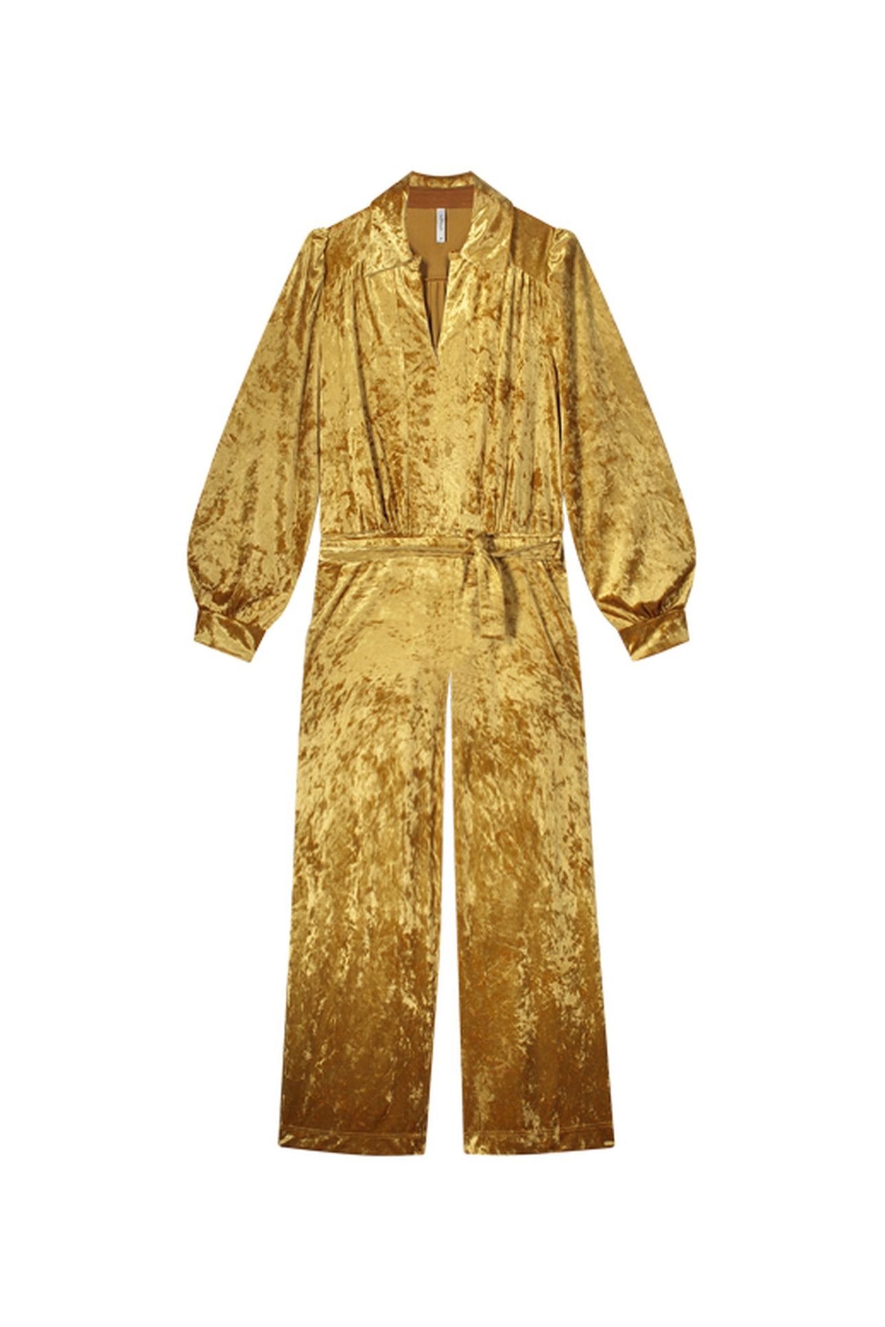 JUMPSUIT VELOURS DE PANNE CAMEL BROWN 3