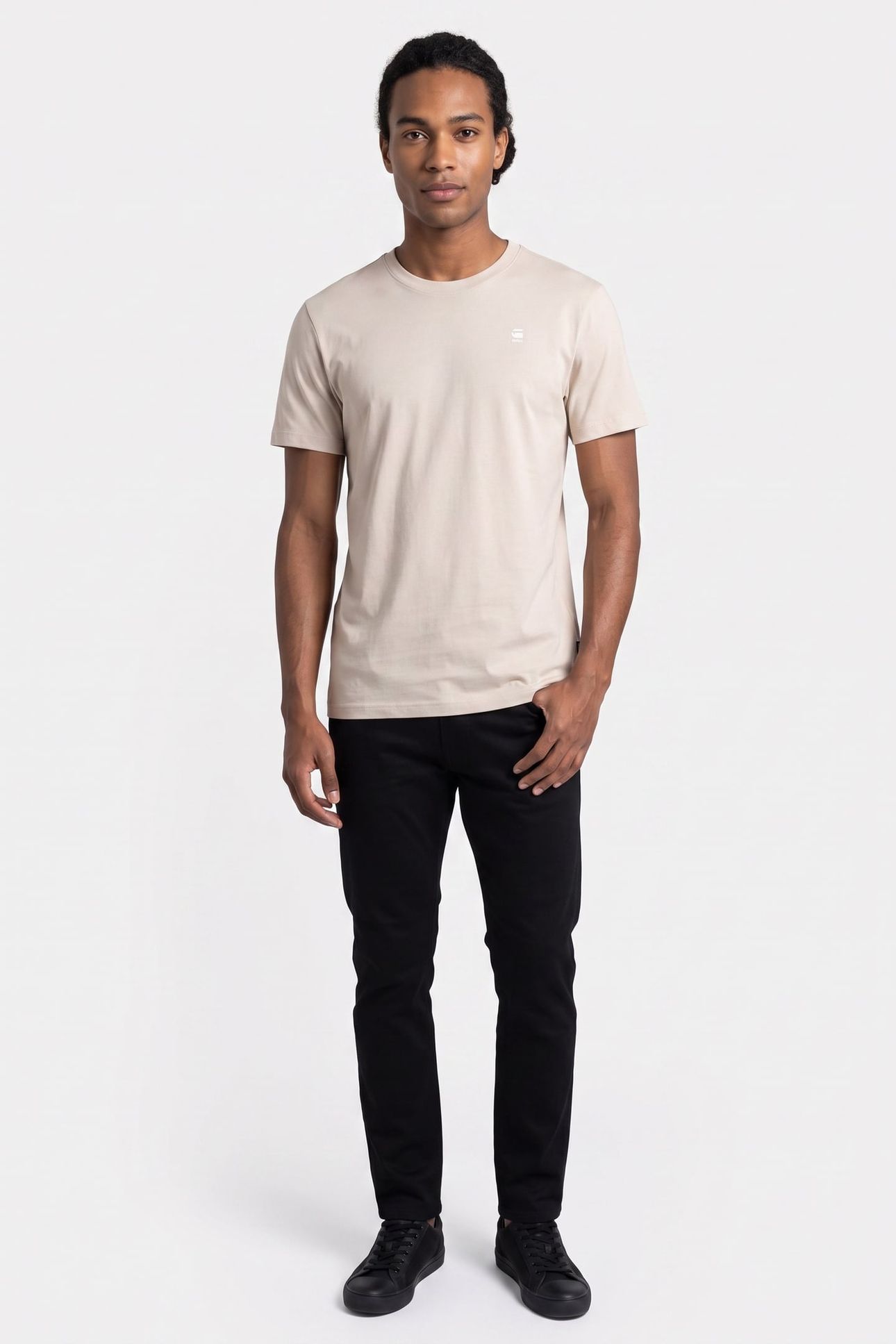 GRAW SLIM T-SHIRT WHITEBAIT 1