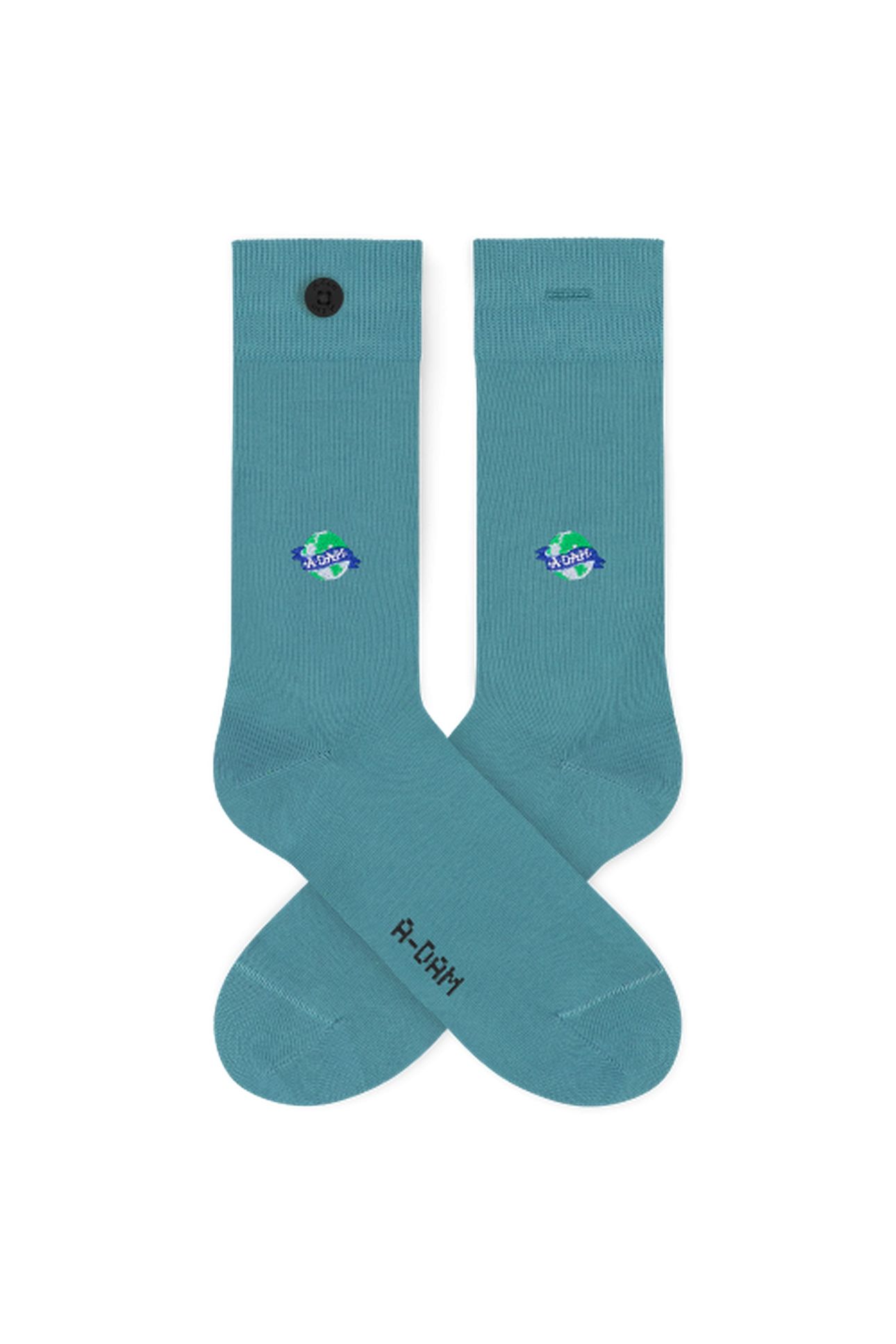 A-DAM 3-PACK CASUAL SOCKS BLUE ADAM GLOBE OIL BLUE 2