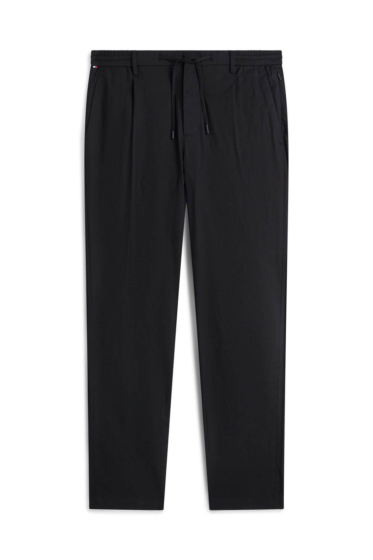 PERFORMANCE HARLEM TAPERED TWILL TROUSERS BLACK 4