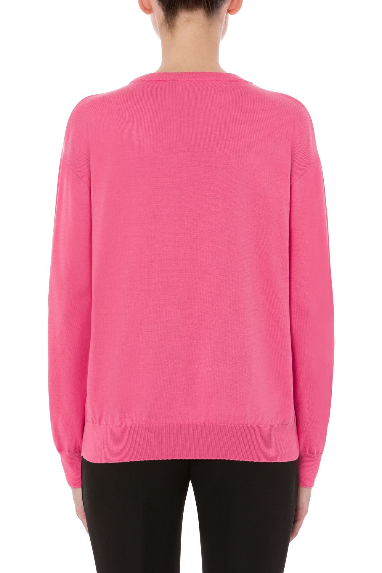 MOSCHINO TEDDY BEAR WOOL PULLOVER PINK 2