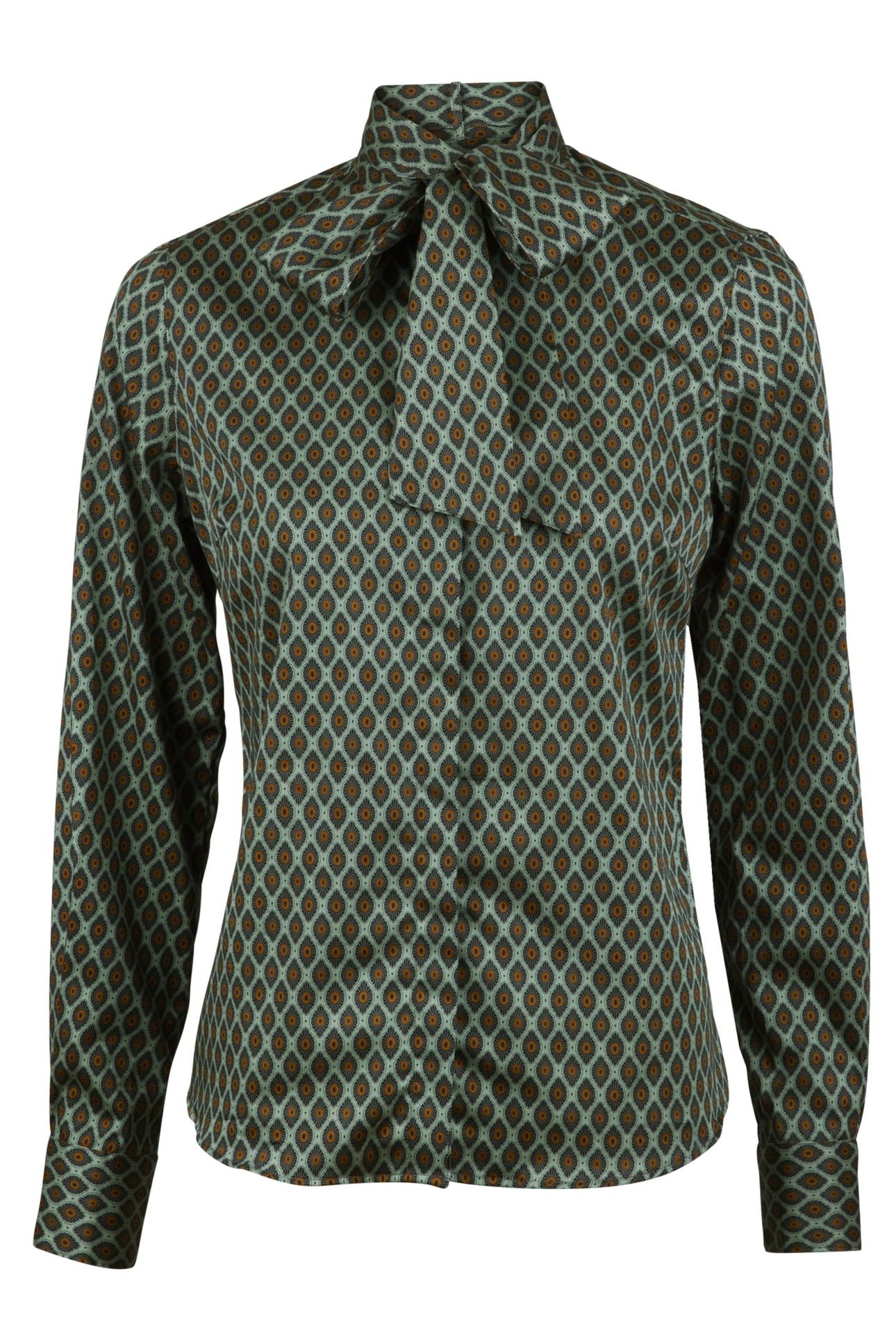 DILBA BLOUSE GREEN PATTERN 1