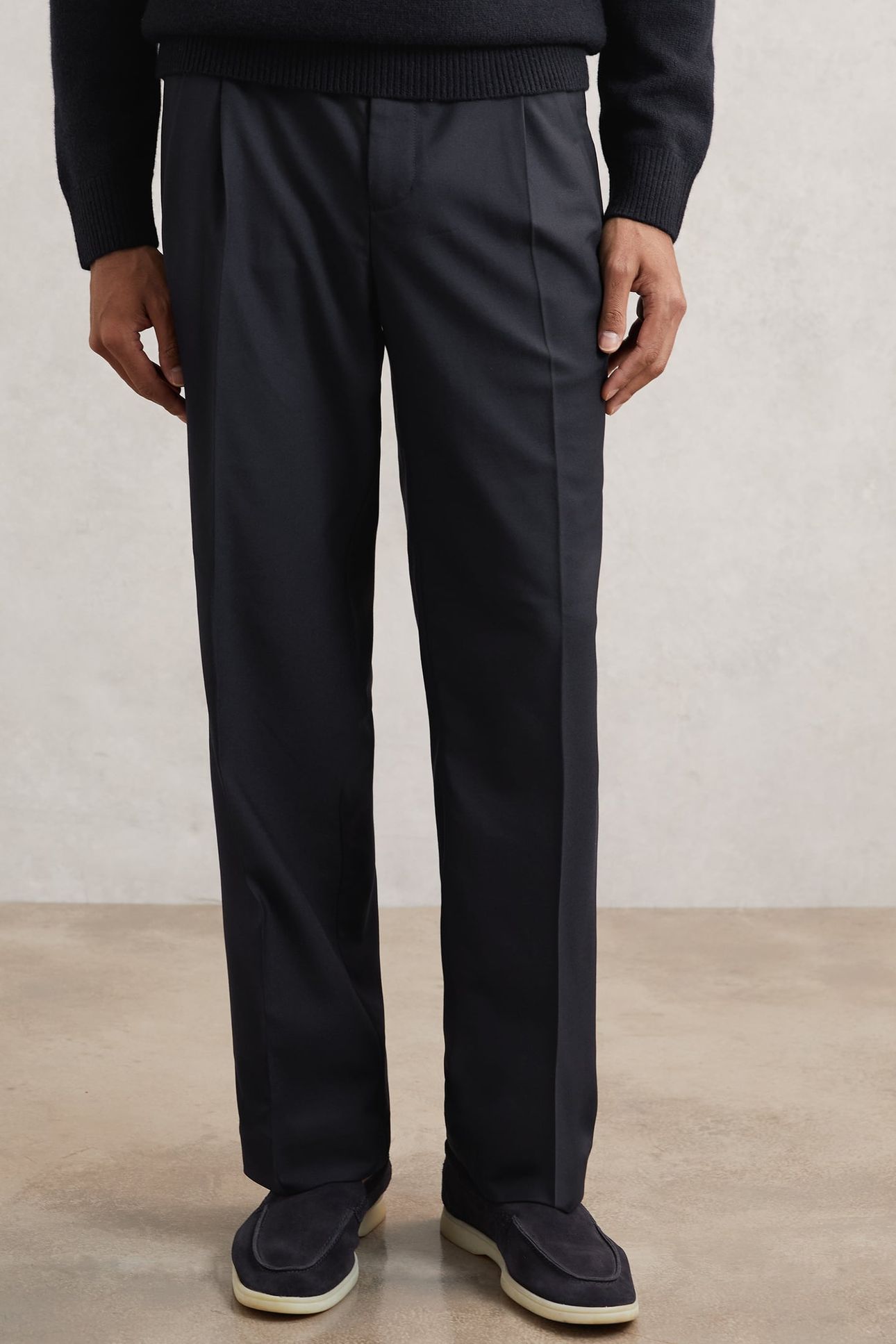 RELAXED TWILL TROUSER NAVY 1