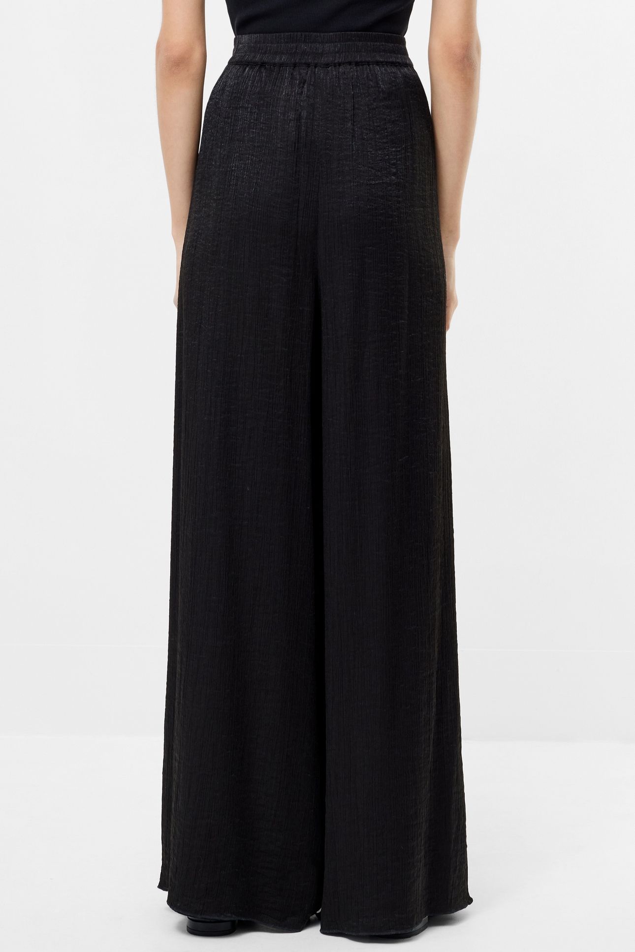 TERRY CRINKLE TROUSER BLACK 3