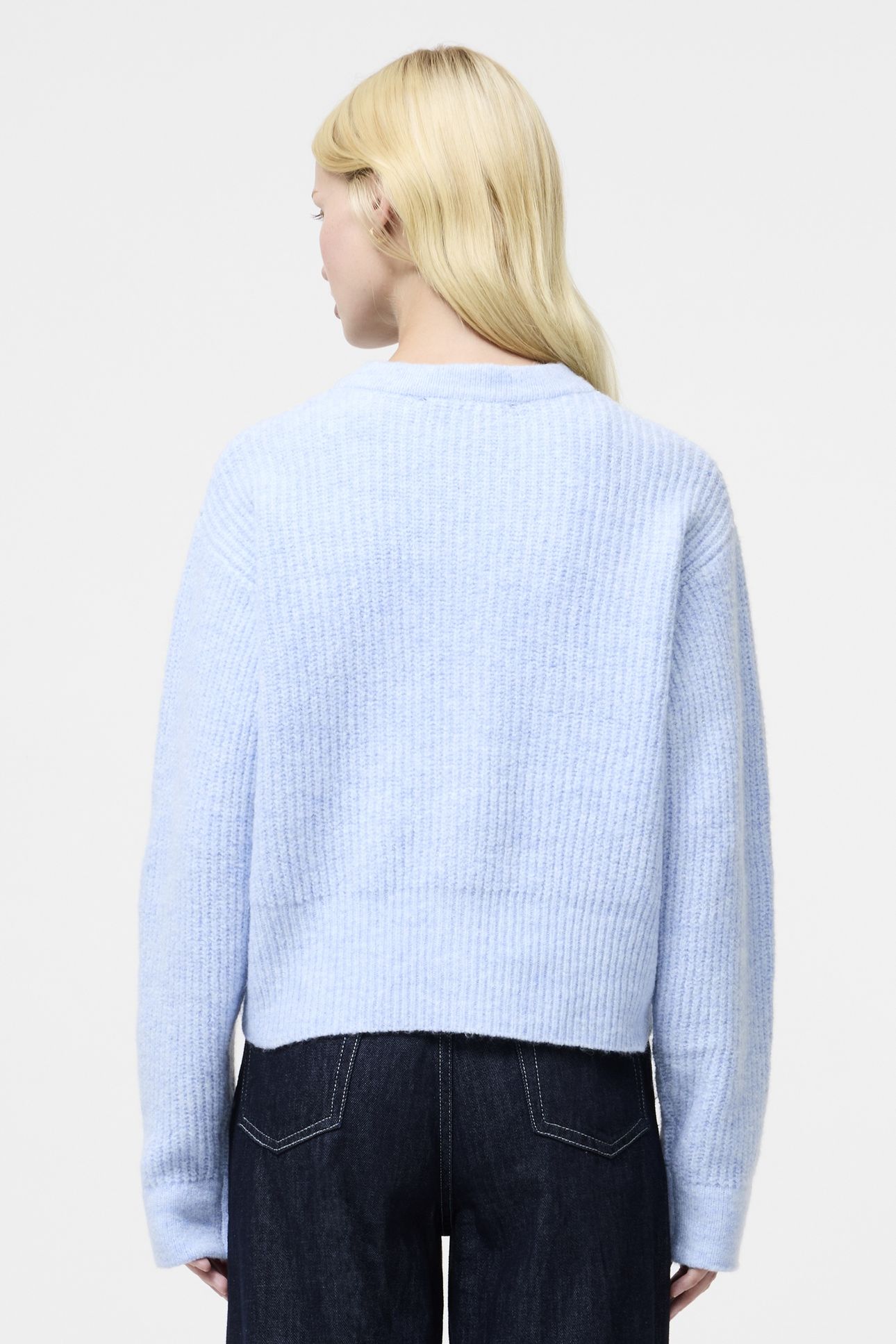 KEZIA KNIT LS CARDIGAN ARCTIC BLUE 3
