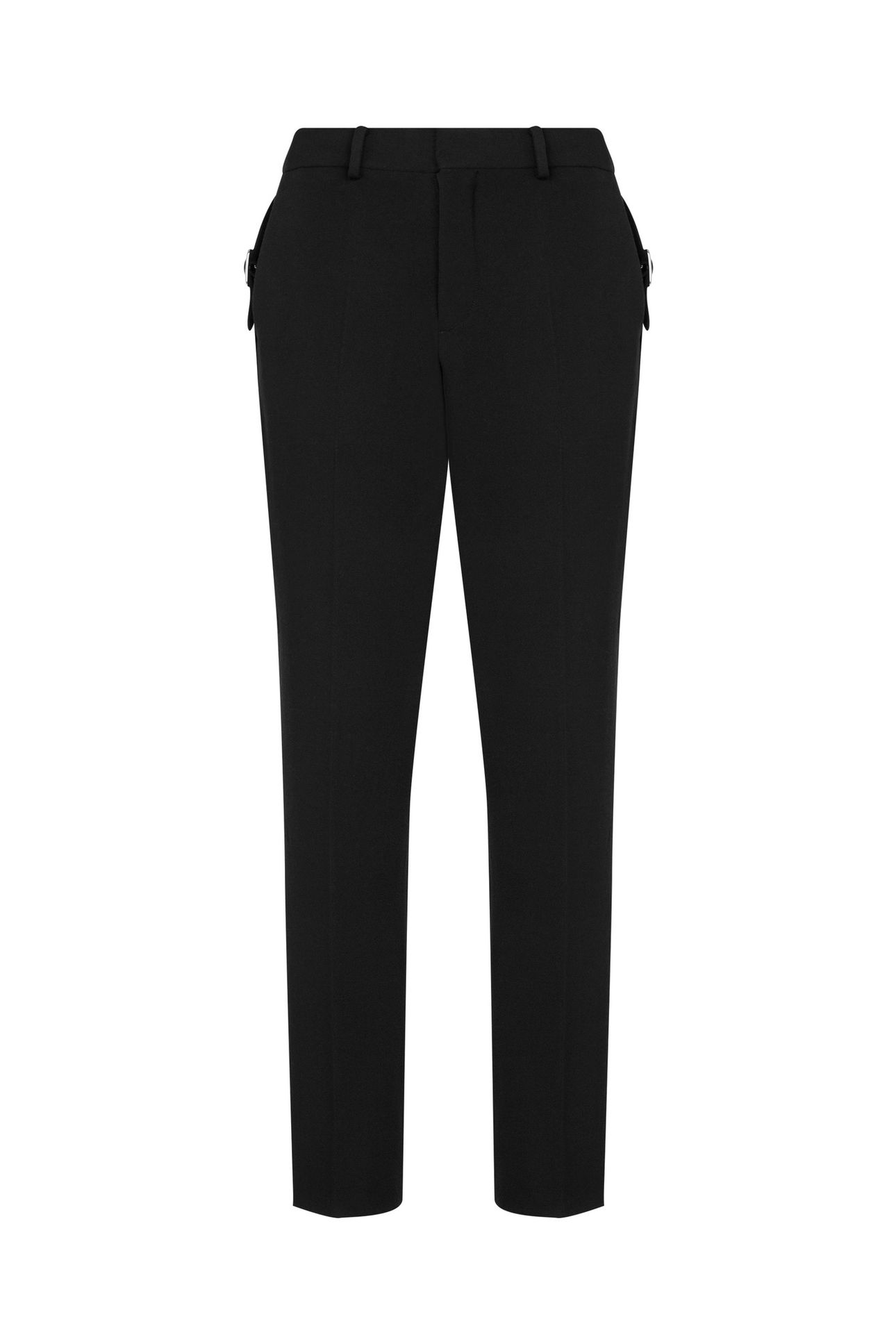 GRAIN DE POUDRE WOOL TROUSERS BLACK 3