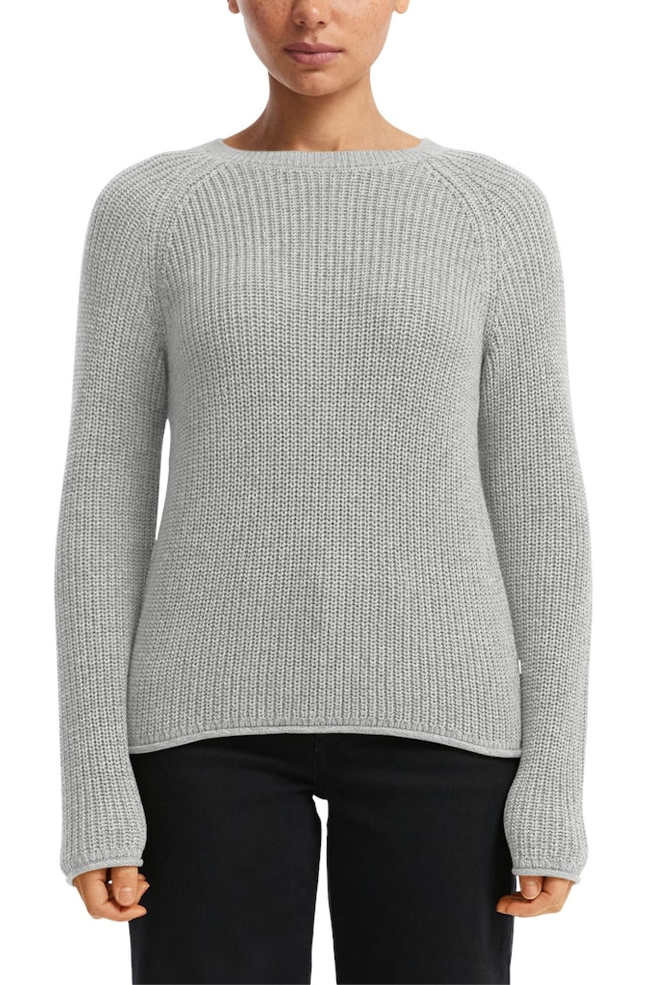 S.OLIVER-QS PULLOVER GREY/BLACK 1