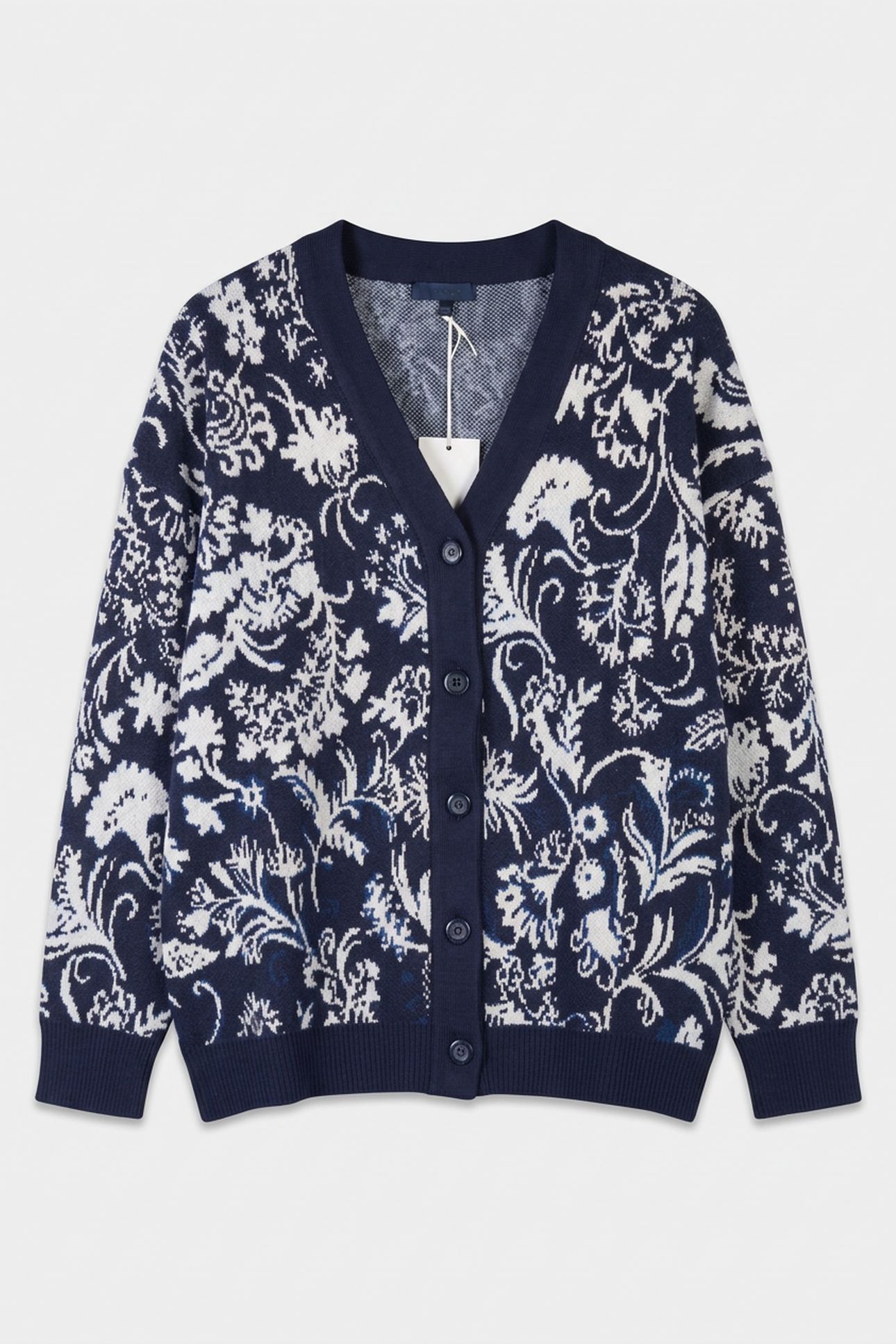 LS VN JACQUARD MELIN BLACKENED BLUE MULTI 3