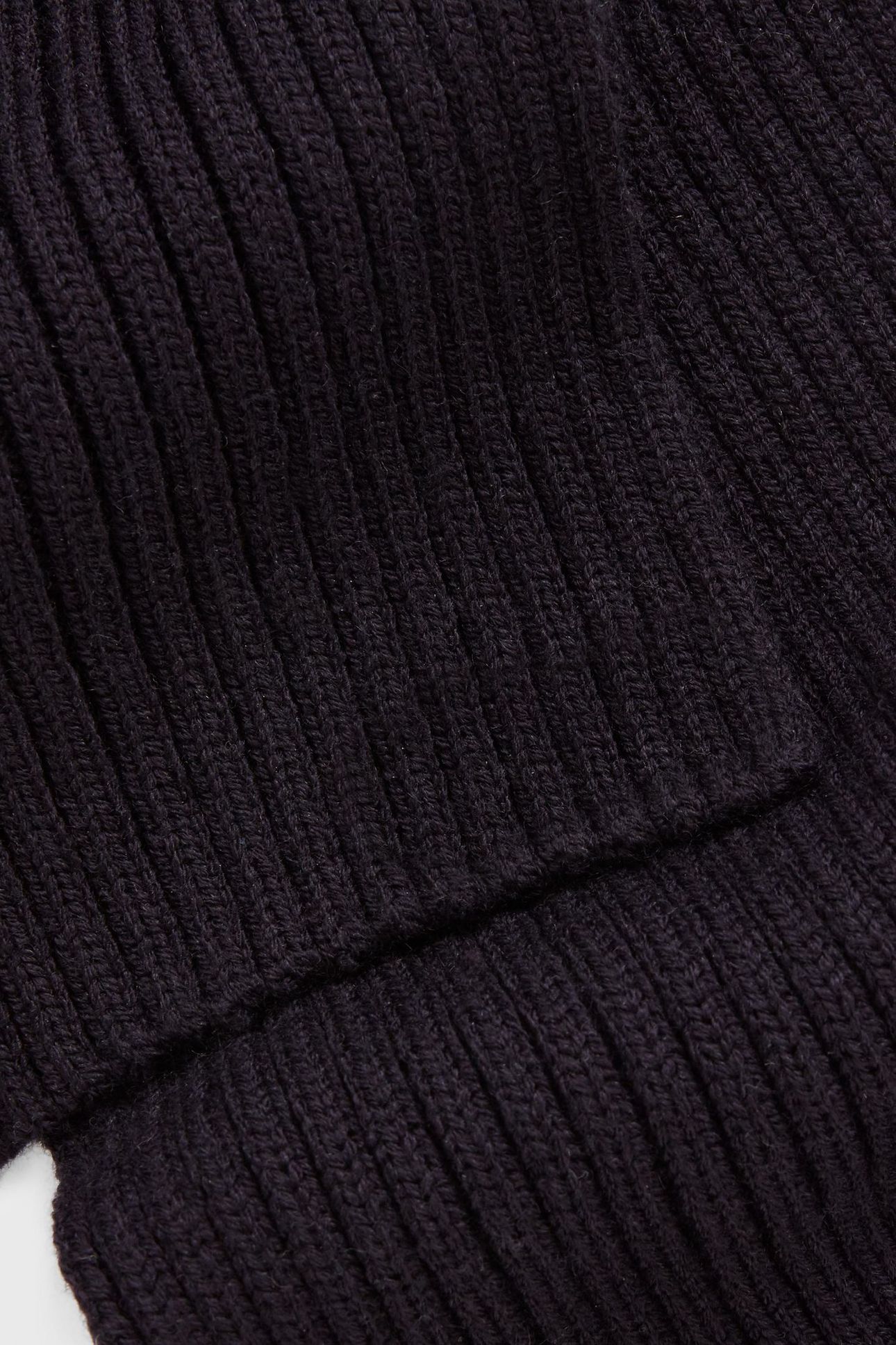 MERINO BLEND KNIT 2X2 RIB MIDNIGHT 3