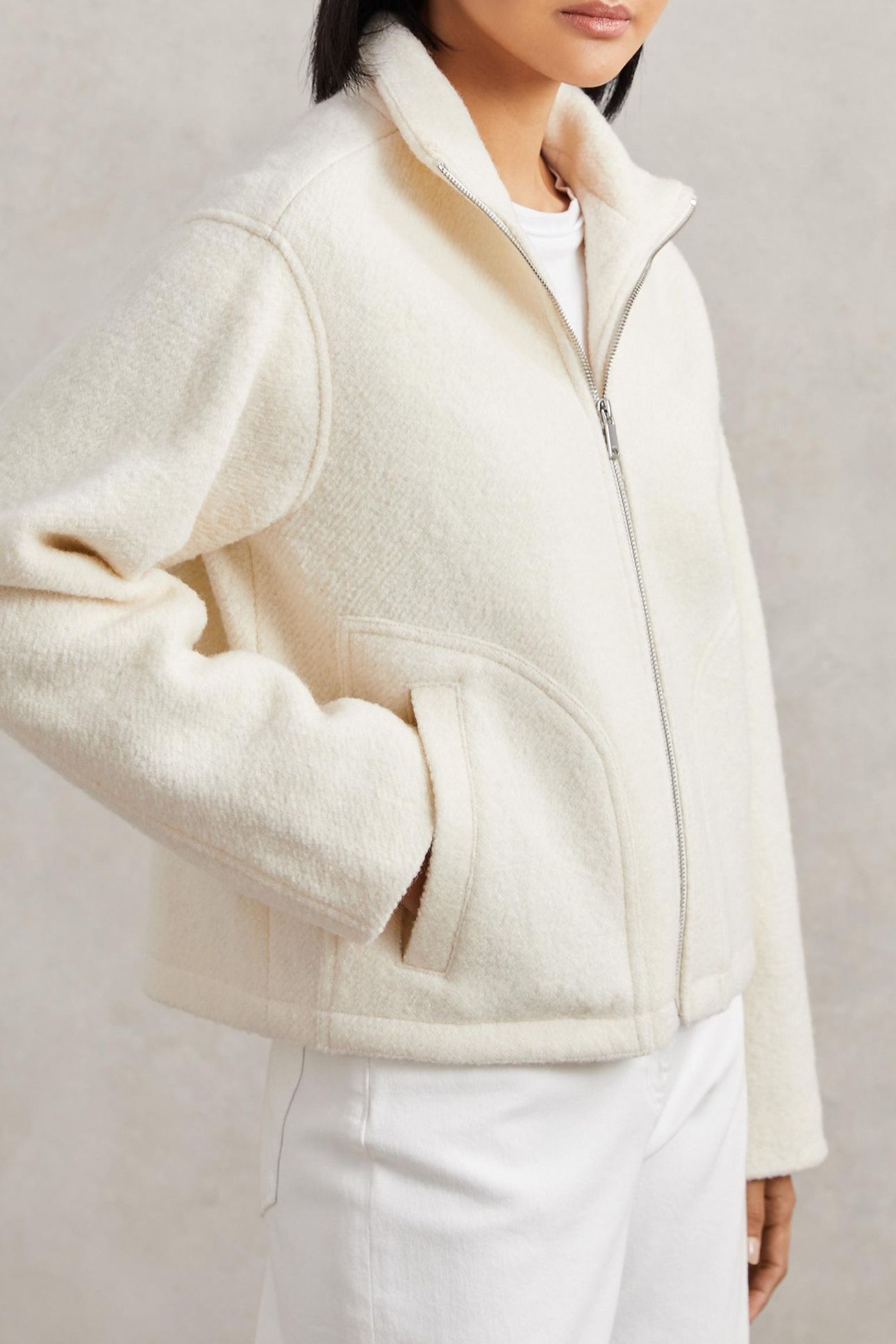 KNITTED JACKET CREAM 3