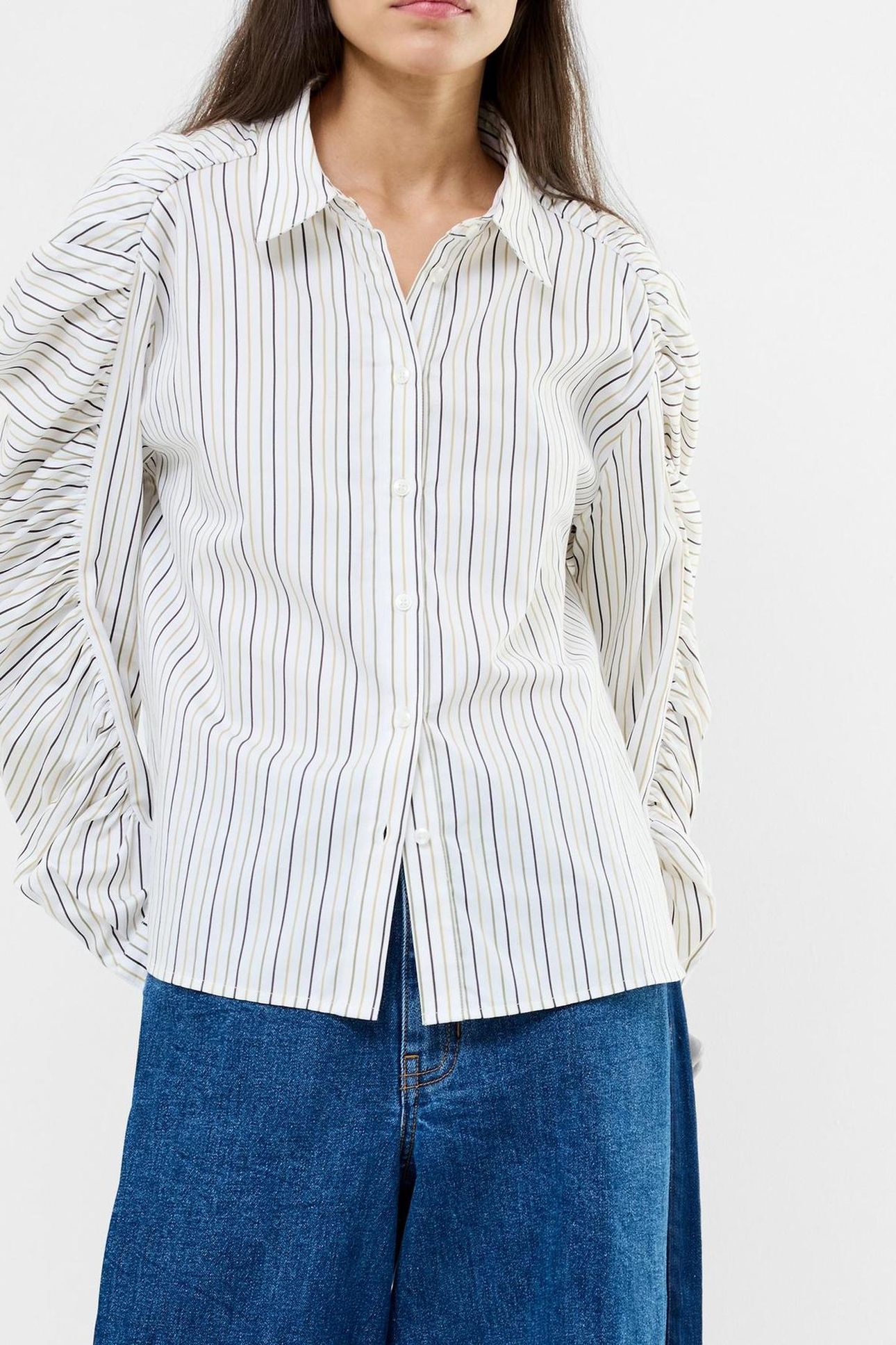 CAMBRIA STRIPE COTTON LW/KHAKI MULTI 2