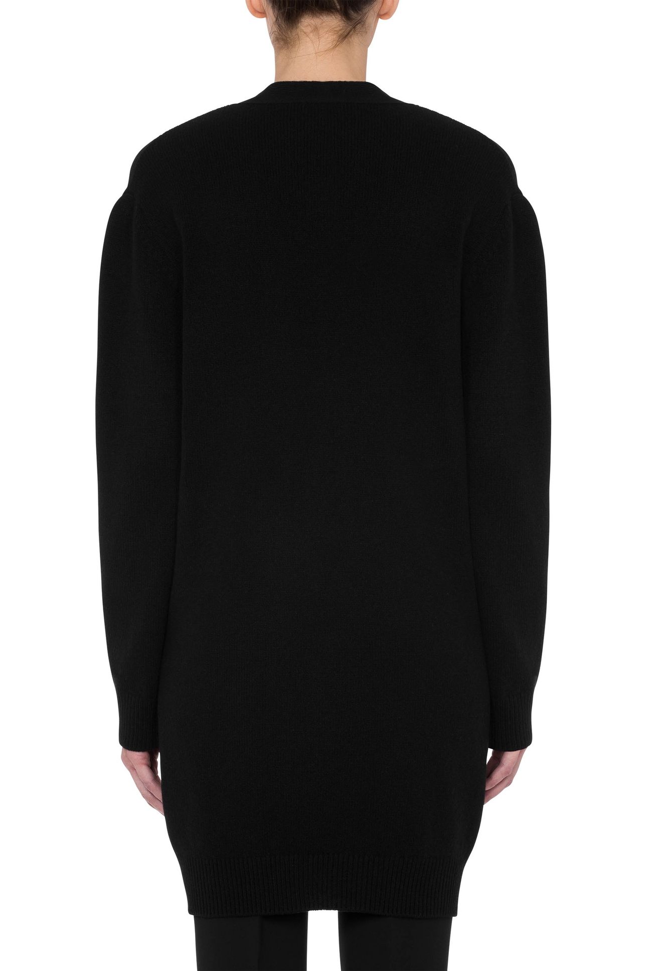 BONDAGE BUCKLE LONG CARDIGAN BLACK 2