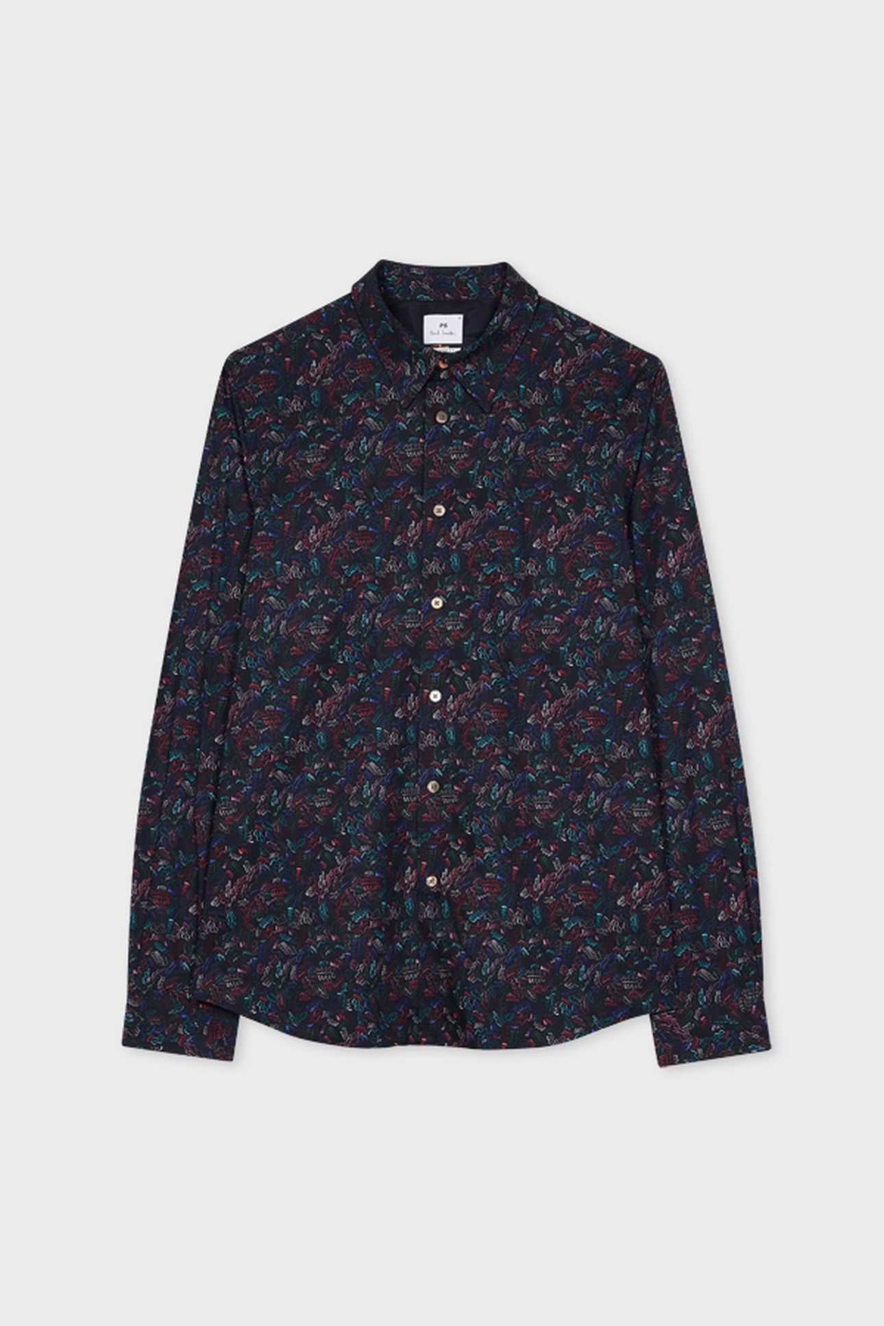 MENS LS TAILORED FIT SHIRT BLACK 2