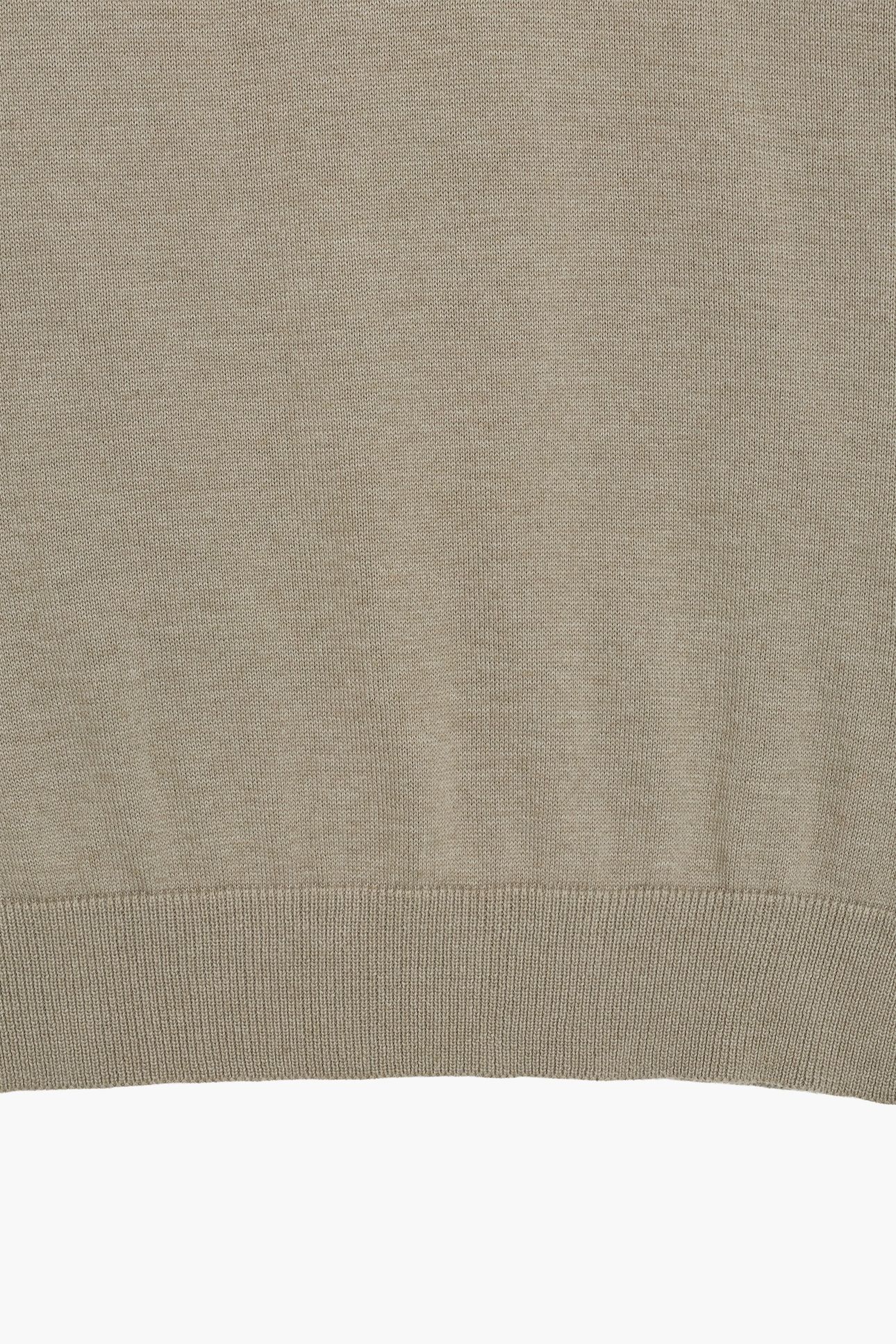 1/2 ZIP COTTON KHAKI MEL SIZE [L] KHAKI MEL 4