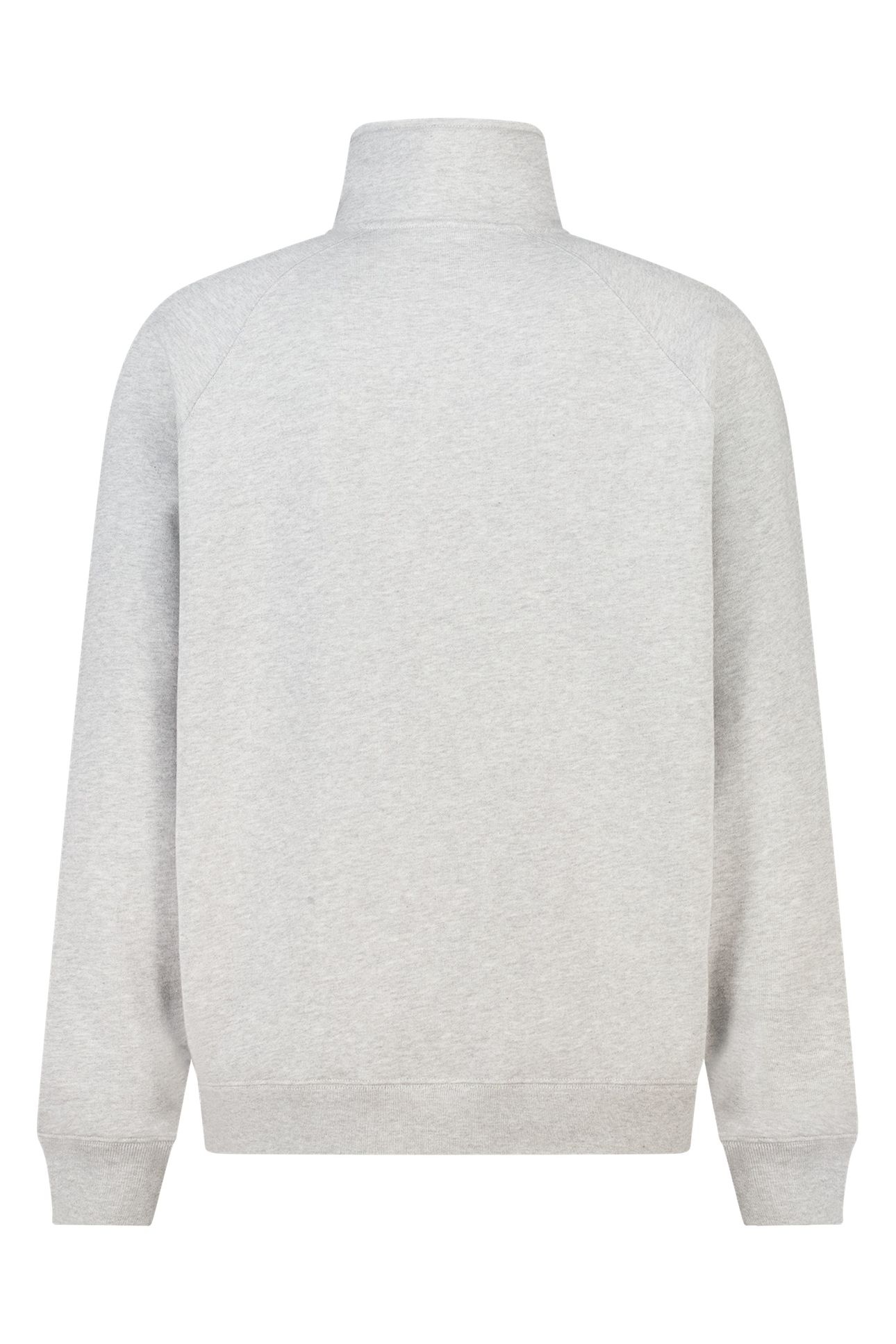 SIDNEY HALF ZIP LIGHT GREY MELANGE 4