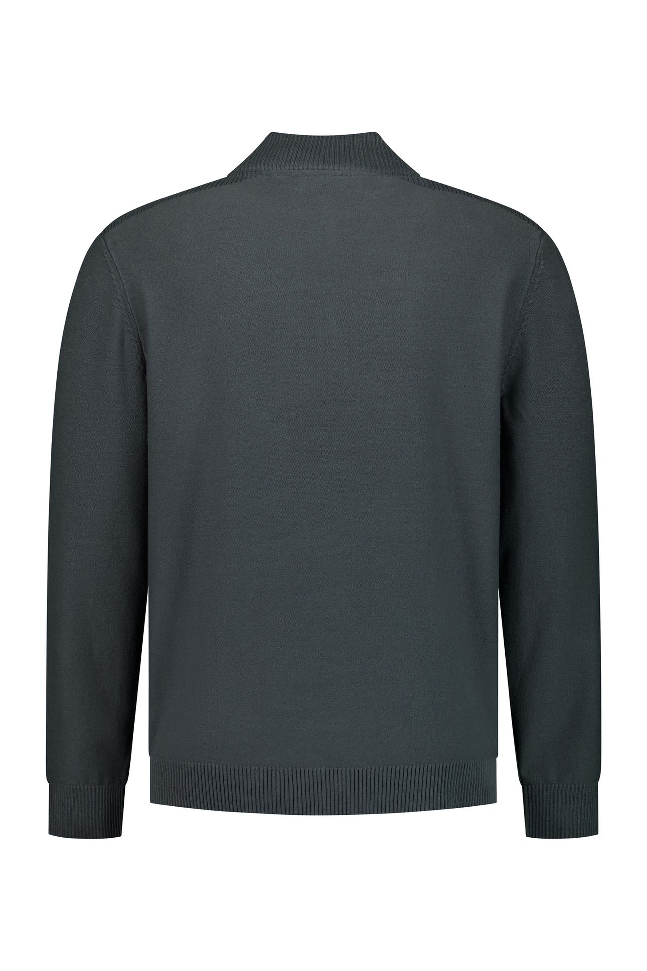 PULLOVER HALF ZIP SHOULDER DETAIL DARK STEEL 3