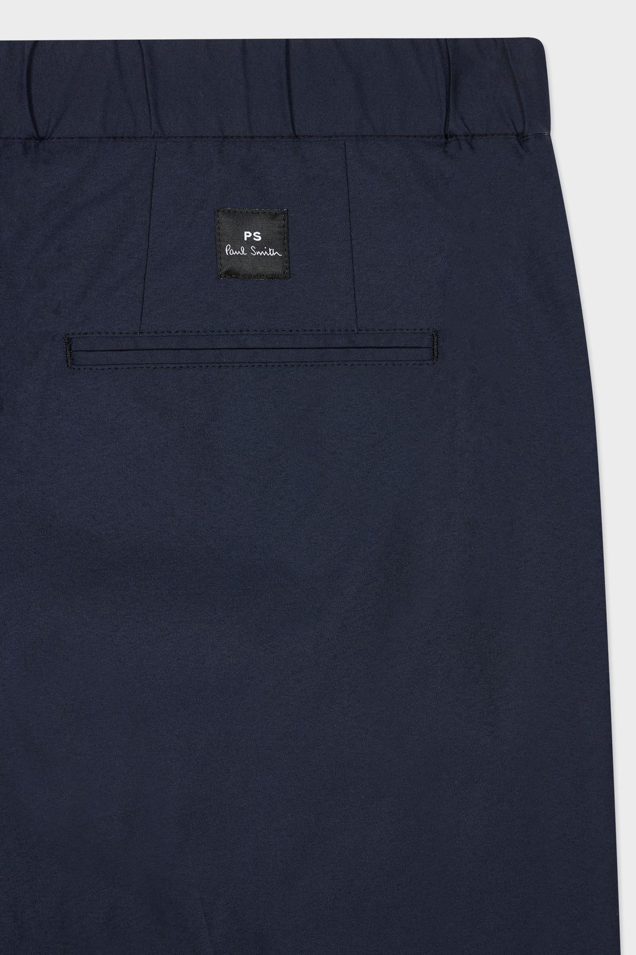 MENS PLEATED ELASTICATED WAIST TROUSER VERY DARK NAVY 3