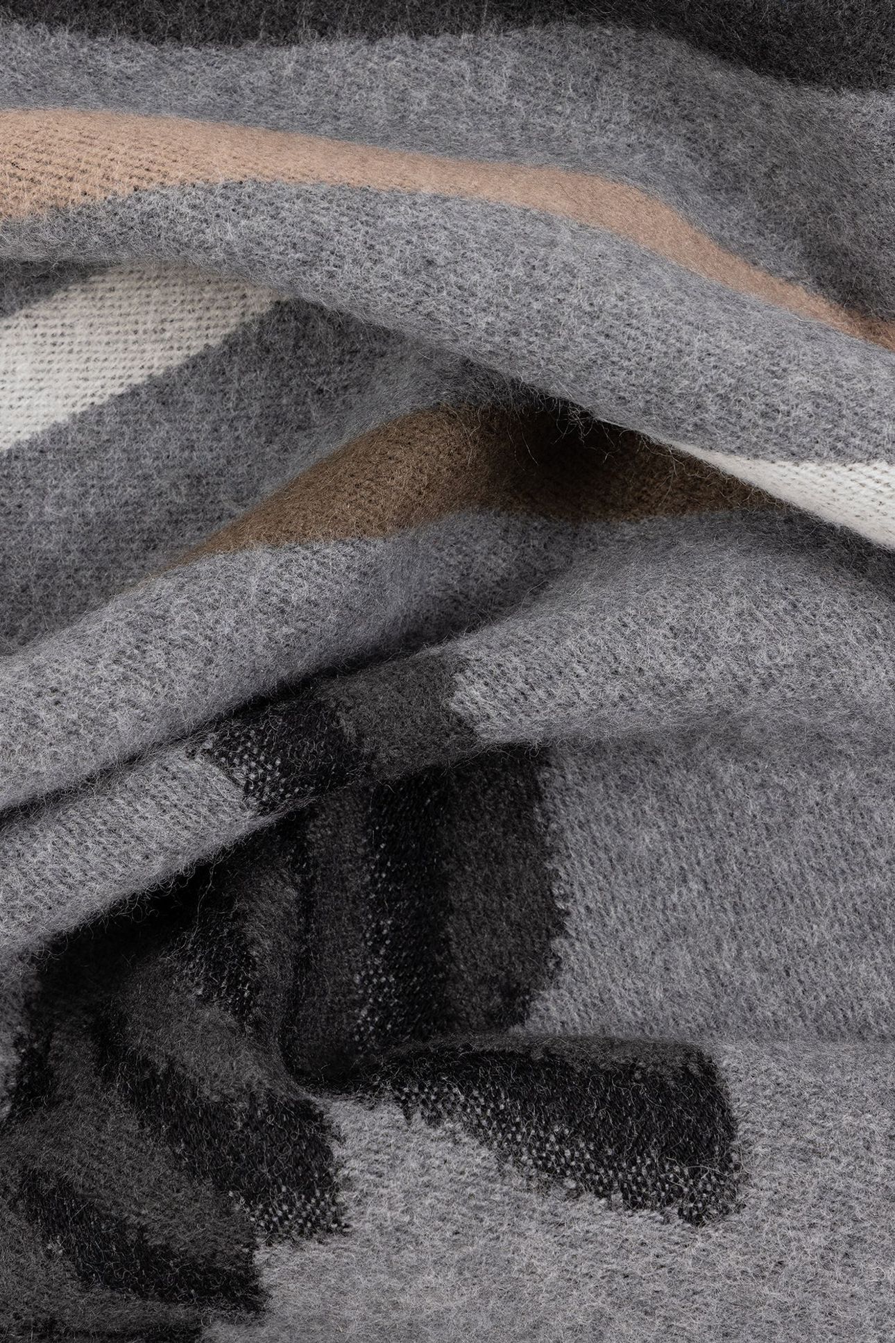 MEN SCARF LOGO JACQUARD SLATE 4