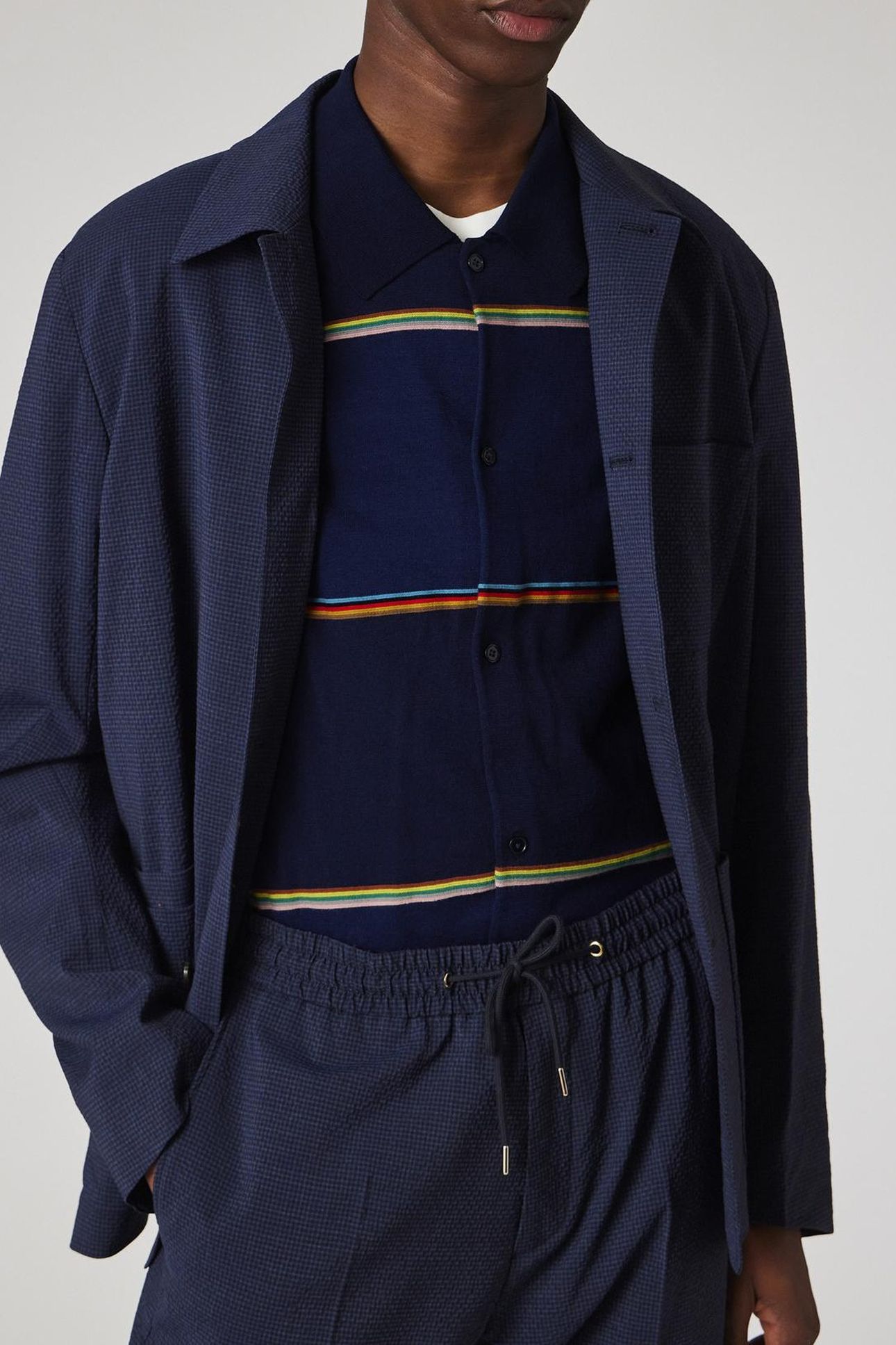 MENS 4BTN CASUAL JKT INKY BLUE 3
