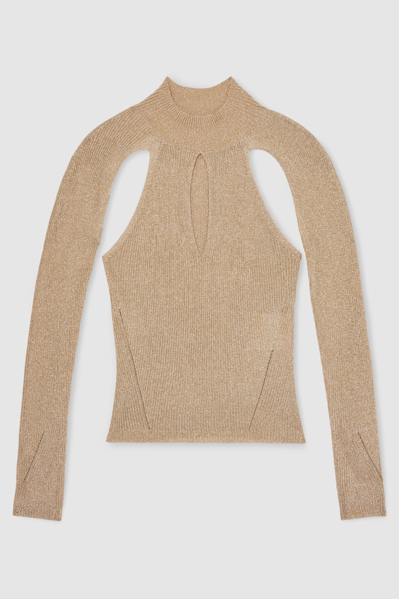 METALLIC LONG SLEEVE GOLD 3