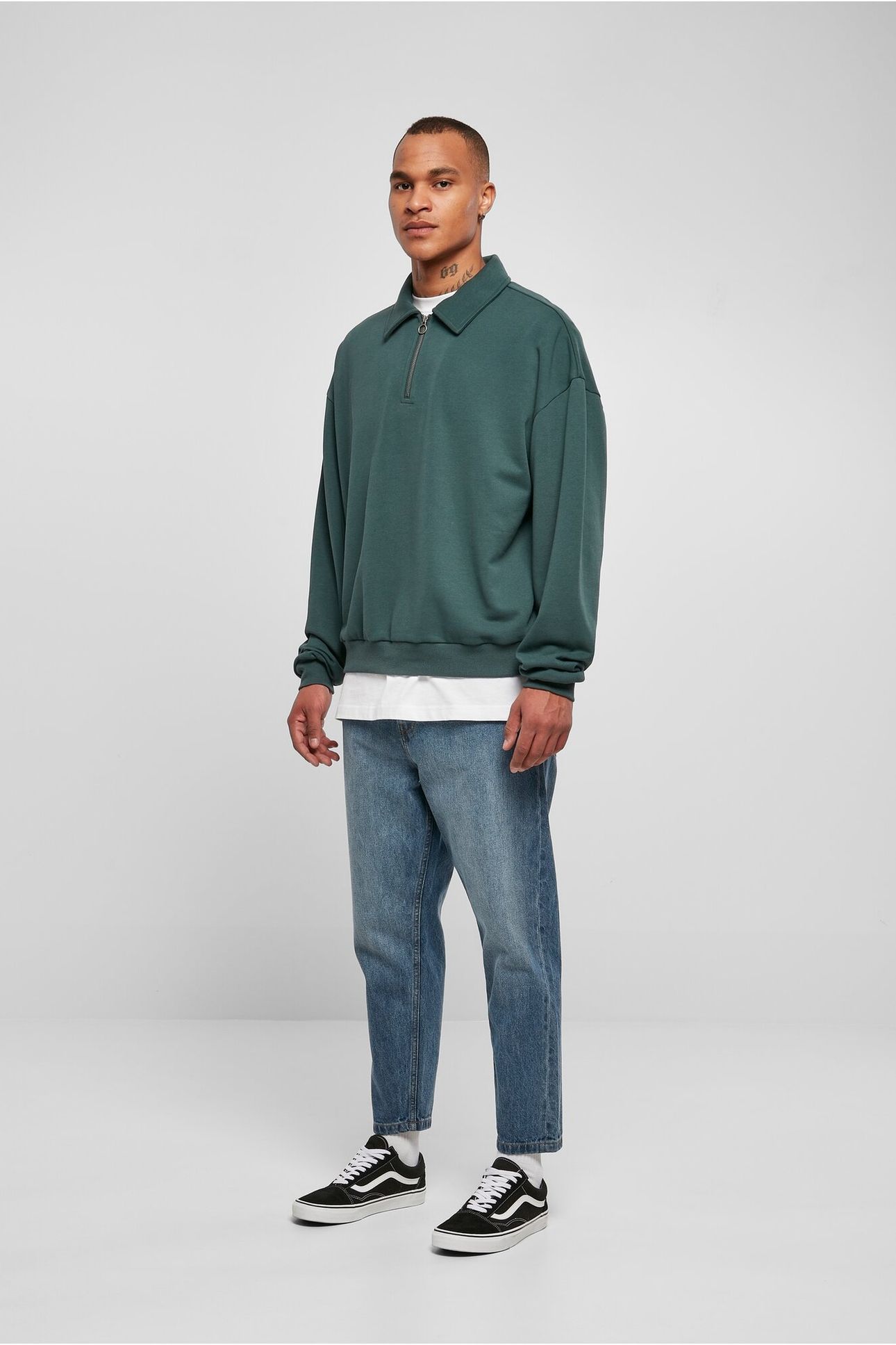SHIRT COLLAR CREW BOTTLEGREEN 7