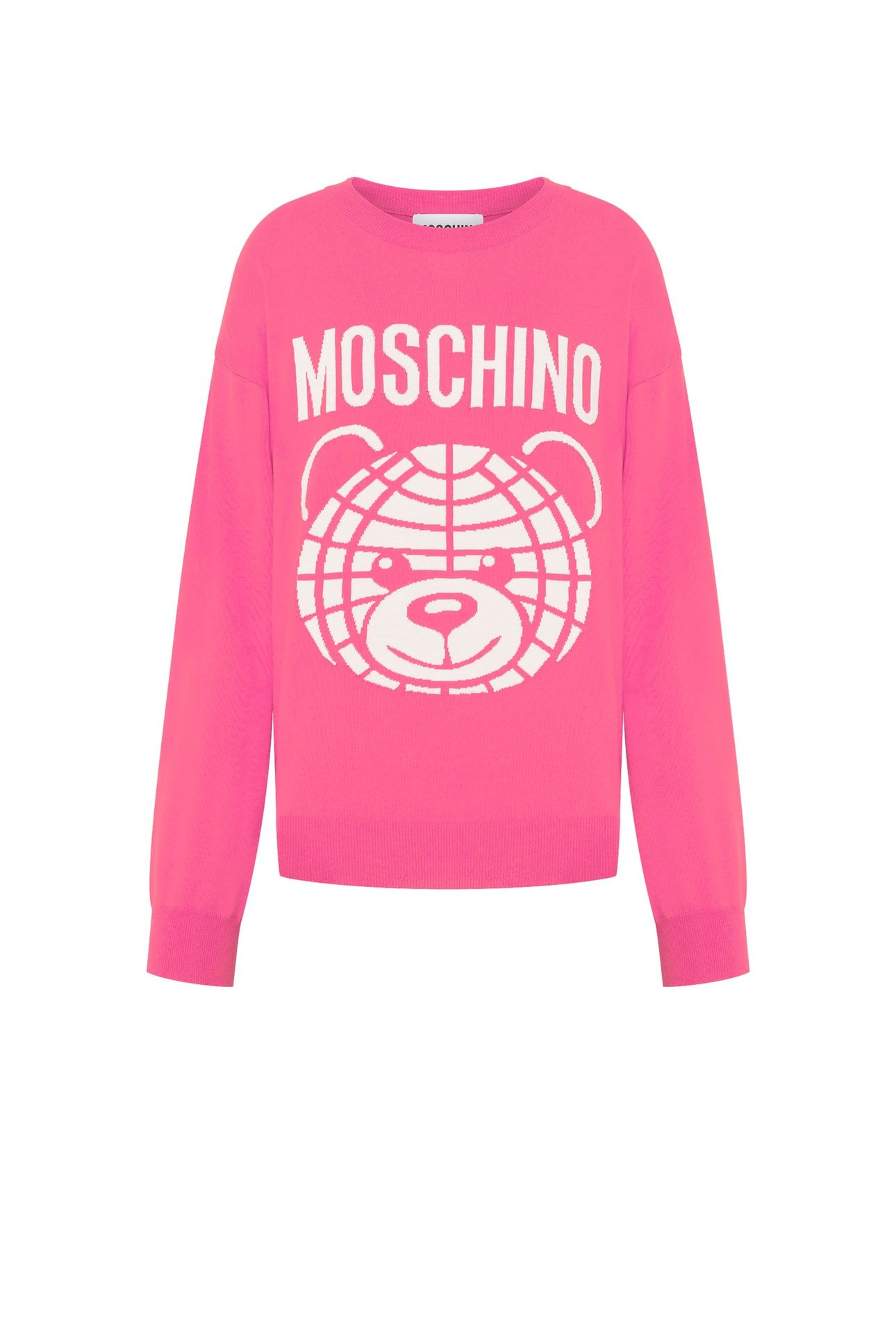 MOSCHINO TEDDY BEAR WOOL PULLOVER PINK 3