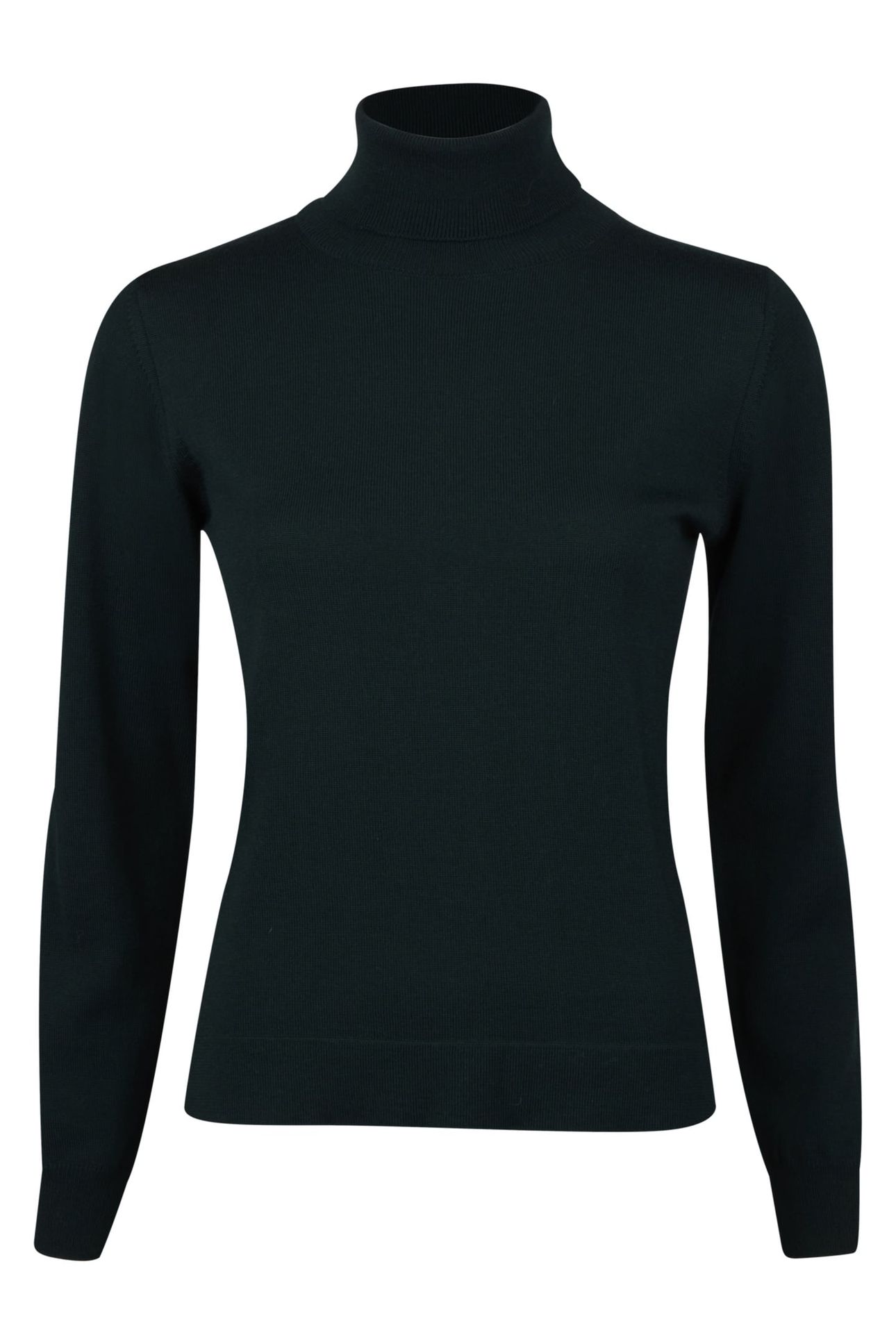SILJA KNIT ROLLNECK DARK GREEN 1