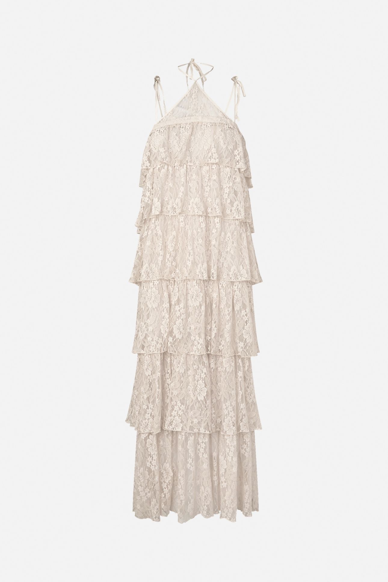 ANNELISE DRESS WHITE SAND 3