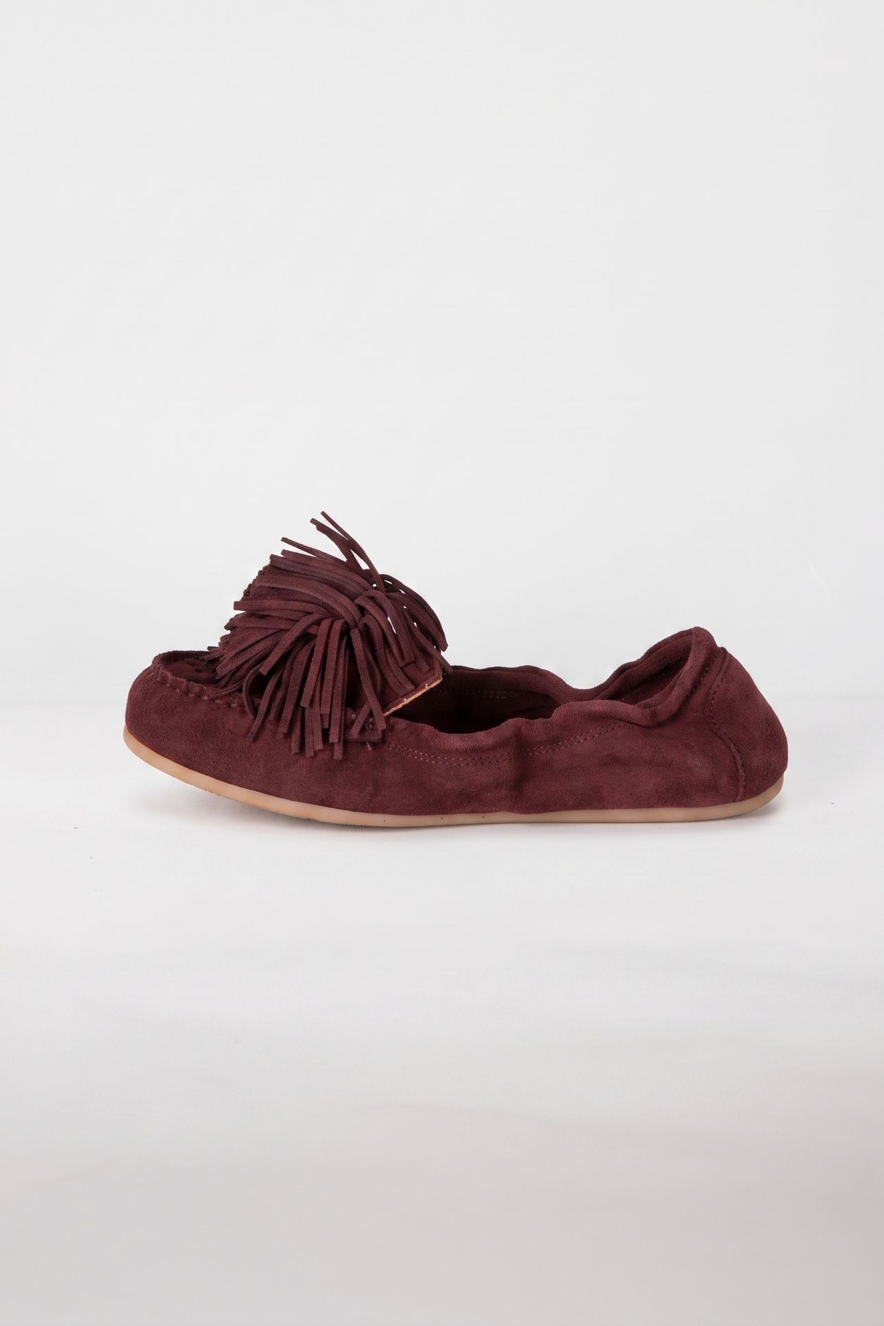 LACY POM POM LOAFER RED 4