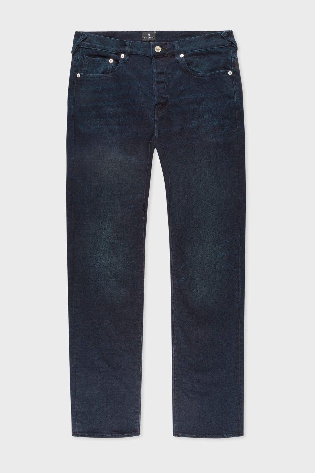 MENS STANDARD FIT JEAN OVER DYED NAVY + WASH 4