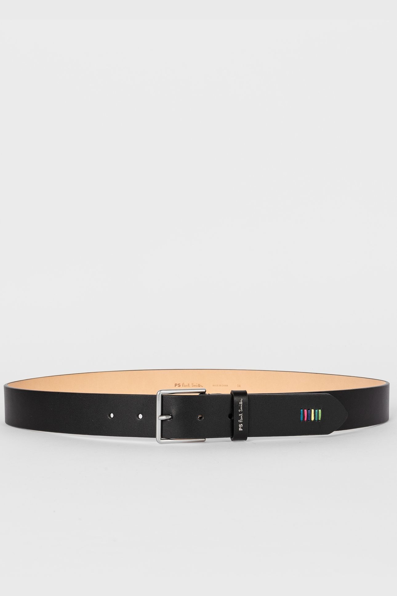 MEN BELT PS STITCH BLACK 2