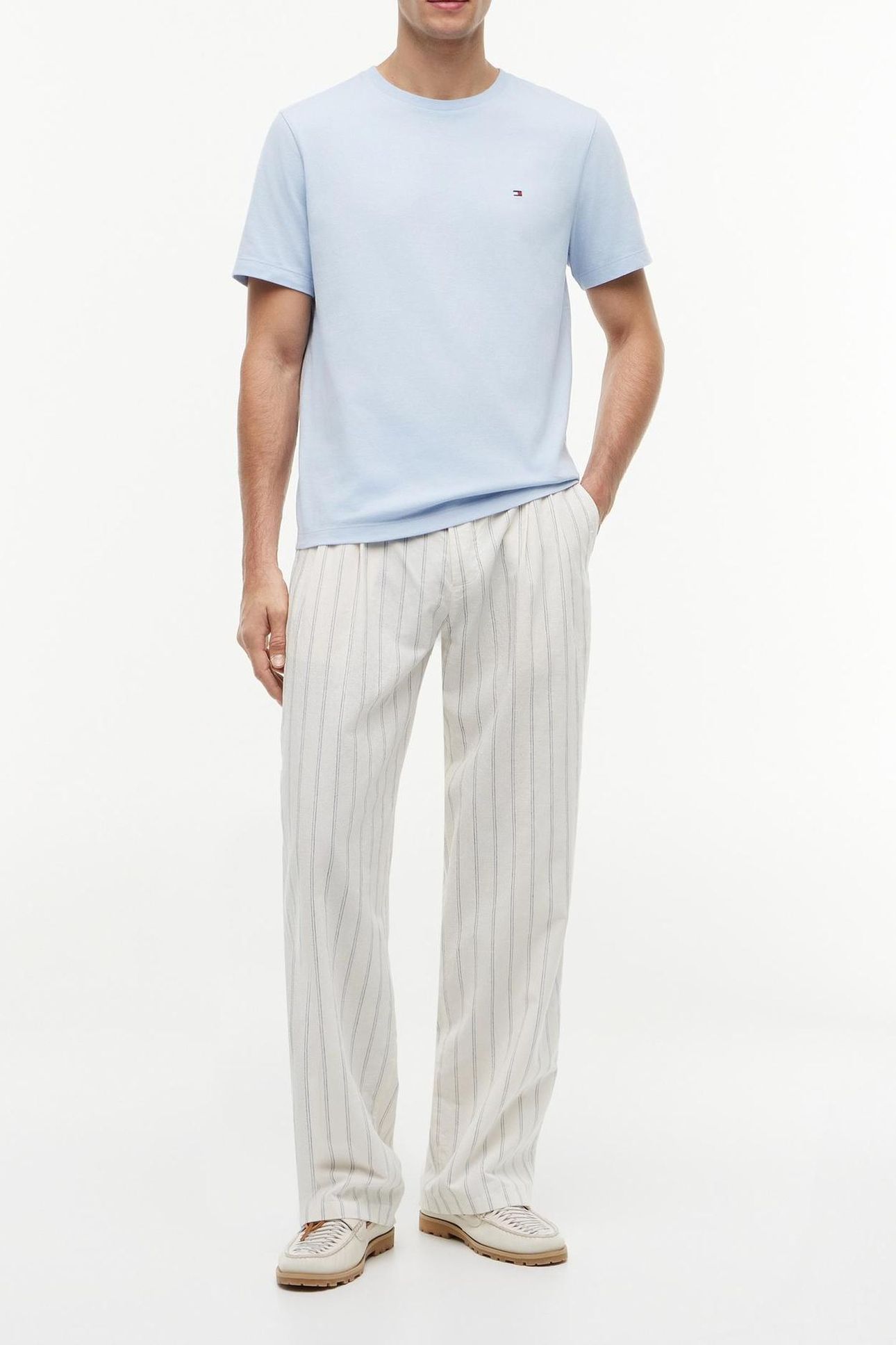 FLAG EMBROIDERY T-SHIRT SKY BLUE 2