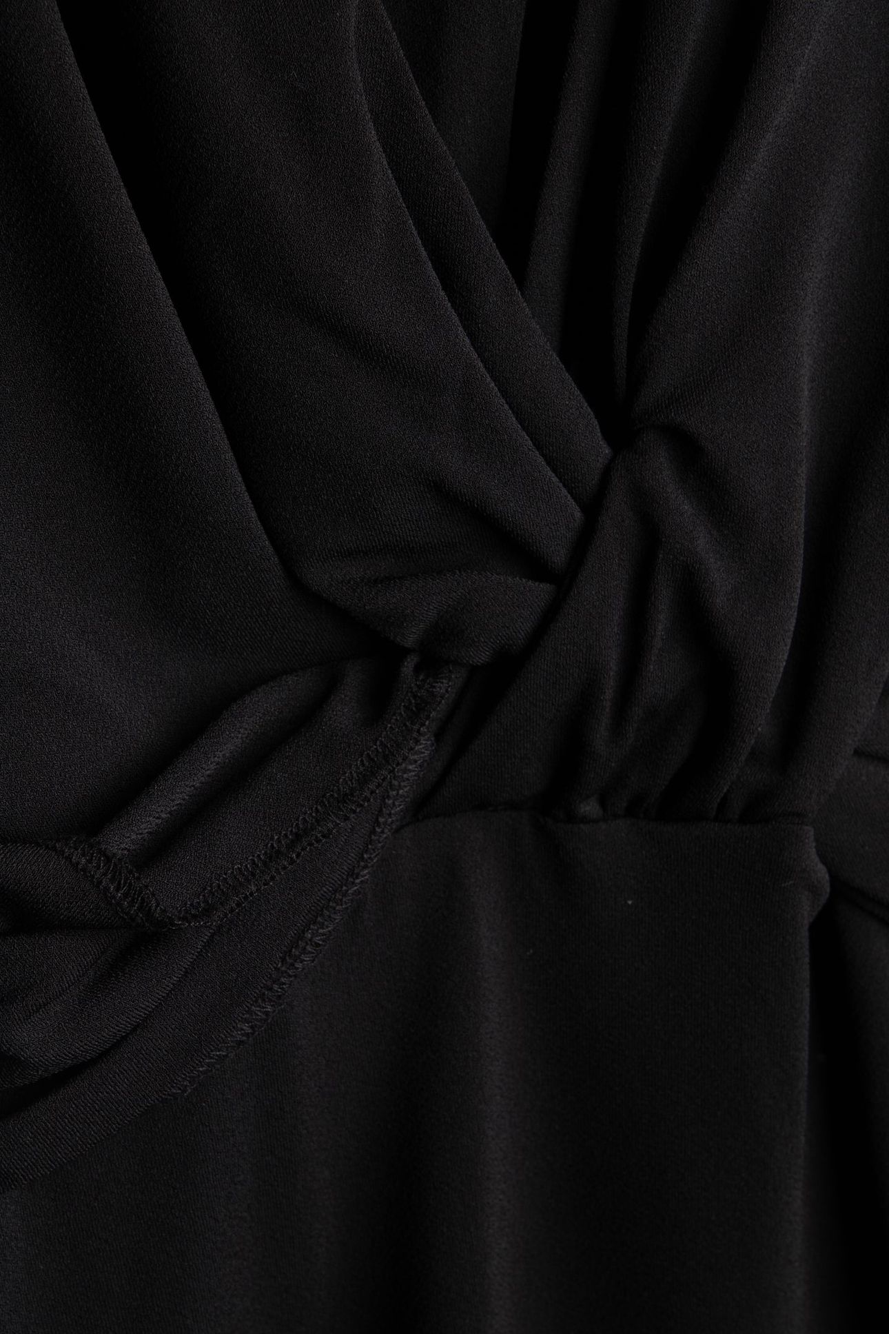 MATILDE LS WRAP DRES JET BLACK A996 4