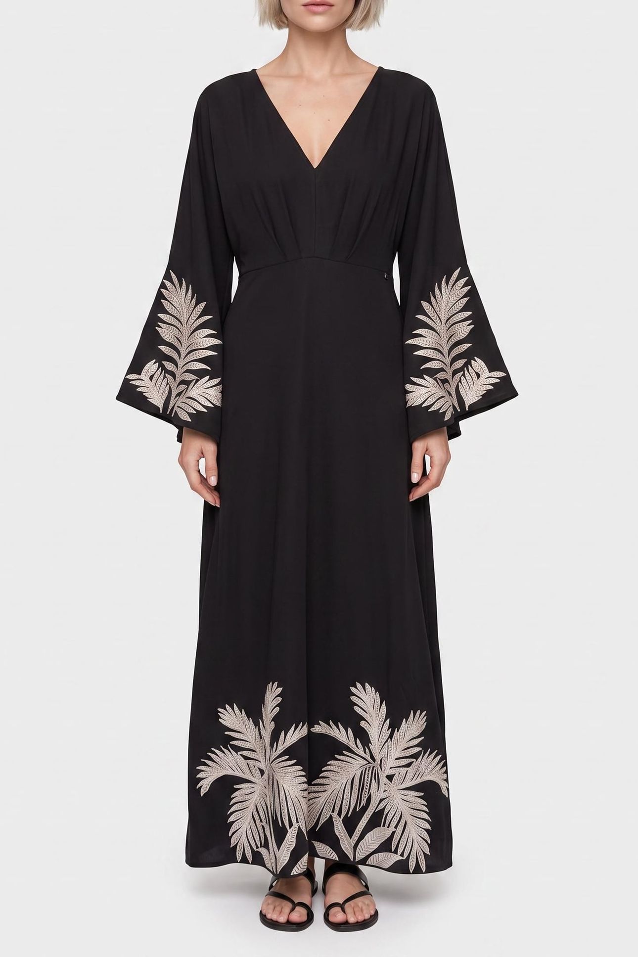 LS ANGELE LONG DRESS JET BLACK A996 1