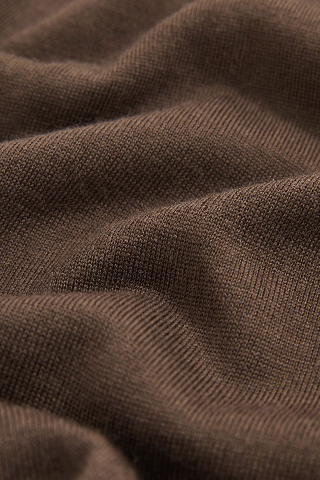 LS CREW MERINO WOOL JUMPER CHOCOLATE BROWN 6